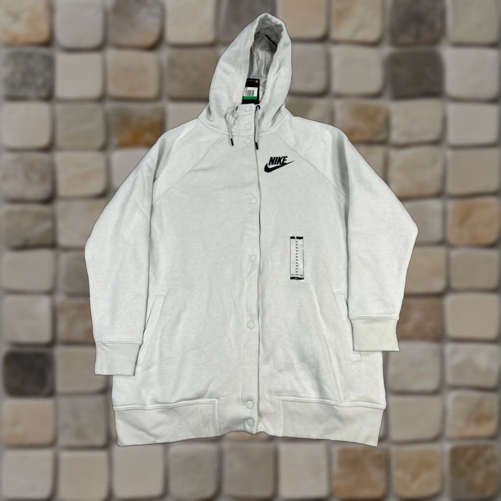 Nike Nike Jacket Womens XL White Fleece New Size XL / US 12-14 / IT 48-50 - 1 Thumbnail