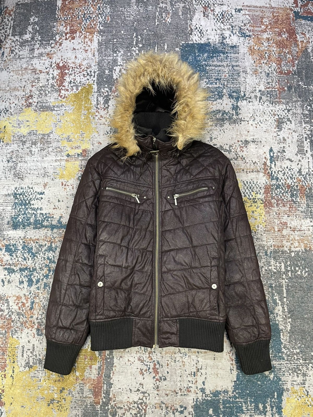 Le Grande Bleu (L.G.B.) Commontage Standard Fur Puff Jacket Size US S / EU 44-46 / 1 - 1 Thumbnail