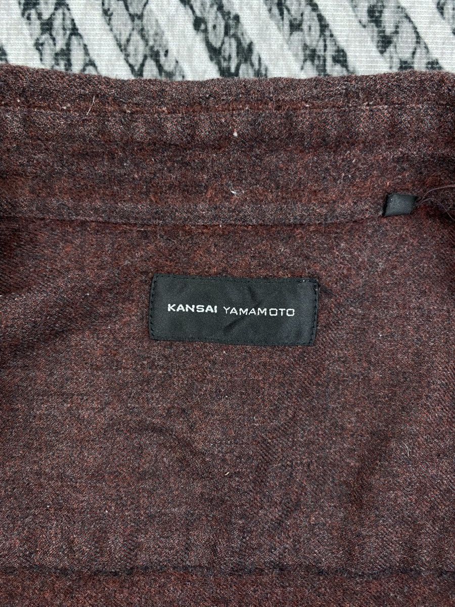 Kansai Yamamoto Vtg Kansai Yamamoto Burgandy Regular Fit Button Up Jacket Size US S / EU 44-46 / 1 - 8 Thumbnail