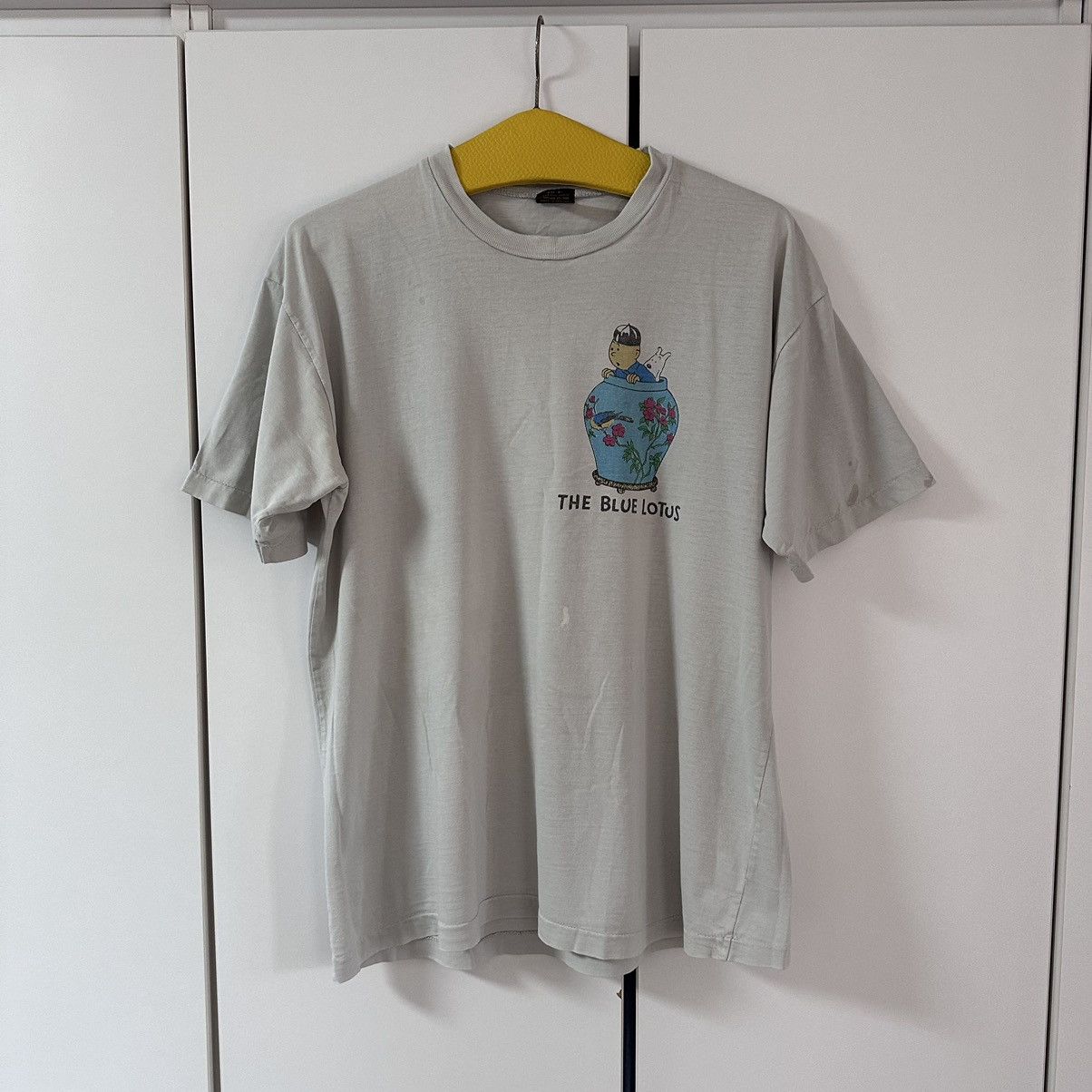 Cartoon Network Vintage The Adventures Of Tin Tin The Blue Lotus T-Shirt Size US XL / EU 56 / 4 - 5 Thumbnail