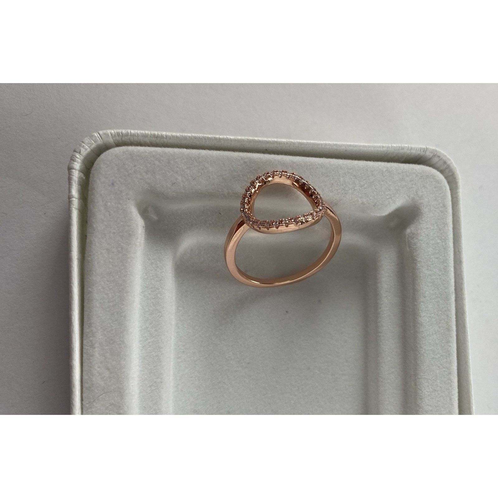Other Rose Gold Open Circle Karma Ring Stacking Circle Dainty Sz 9 Size ONE SIZE - 8 Thumbnail