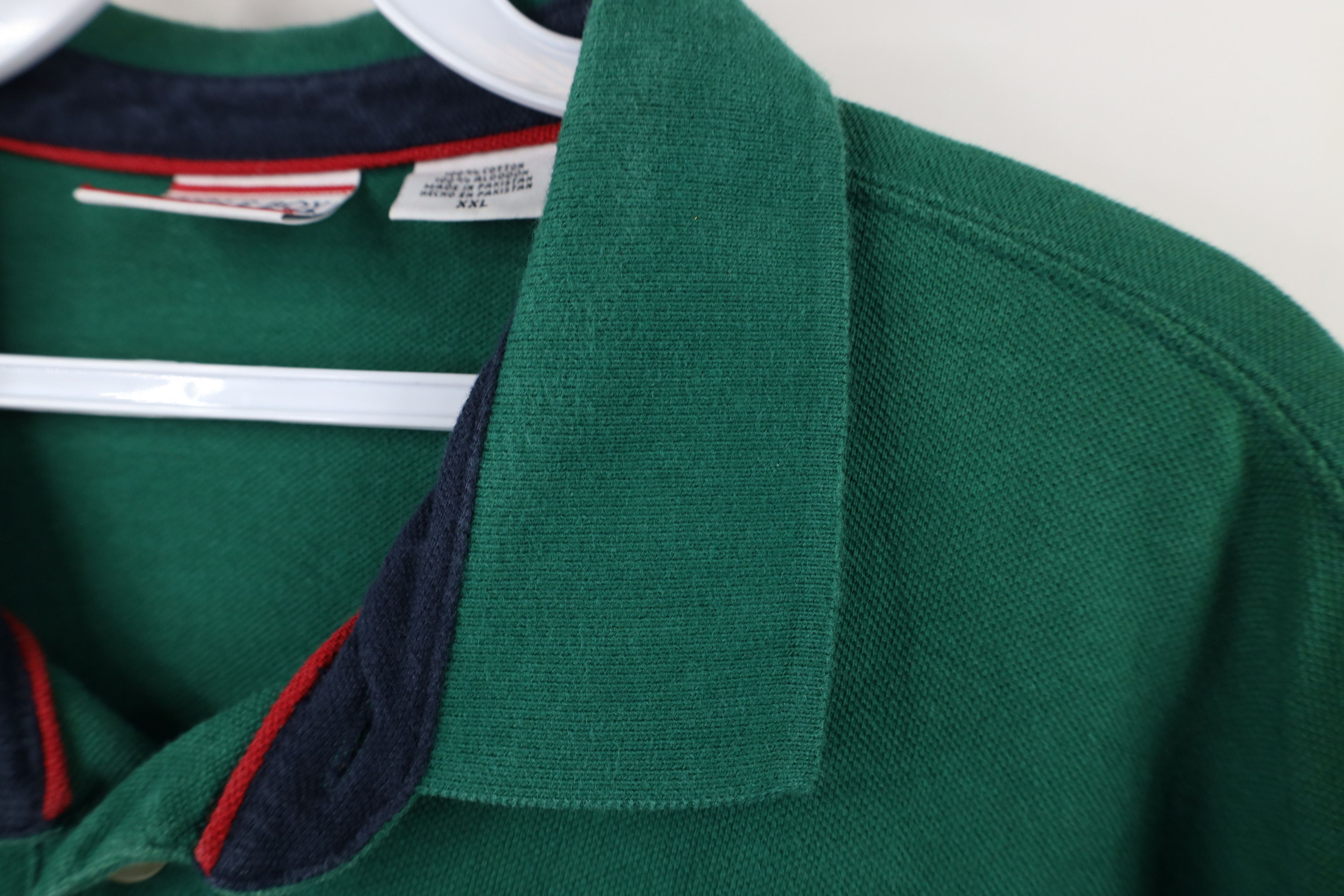 Vintage Vintage 90s Streetwear Cotton Collared Polo Shirt Green Size US XXL / EU 58 / 5 - 6 Thumbnail