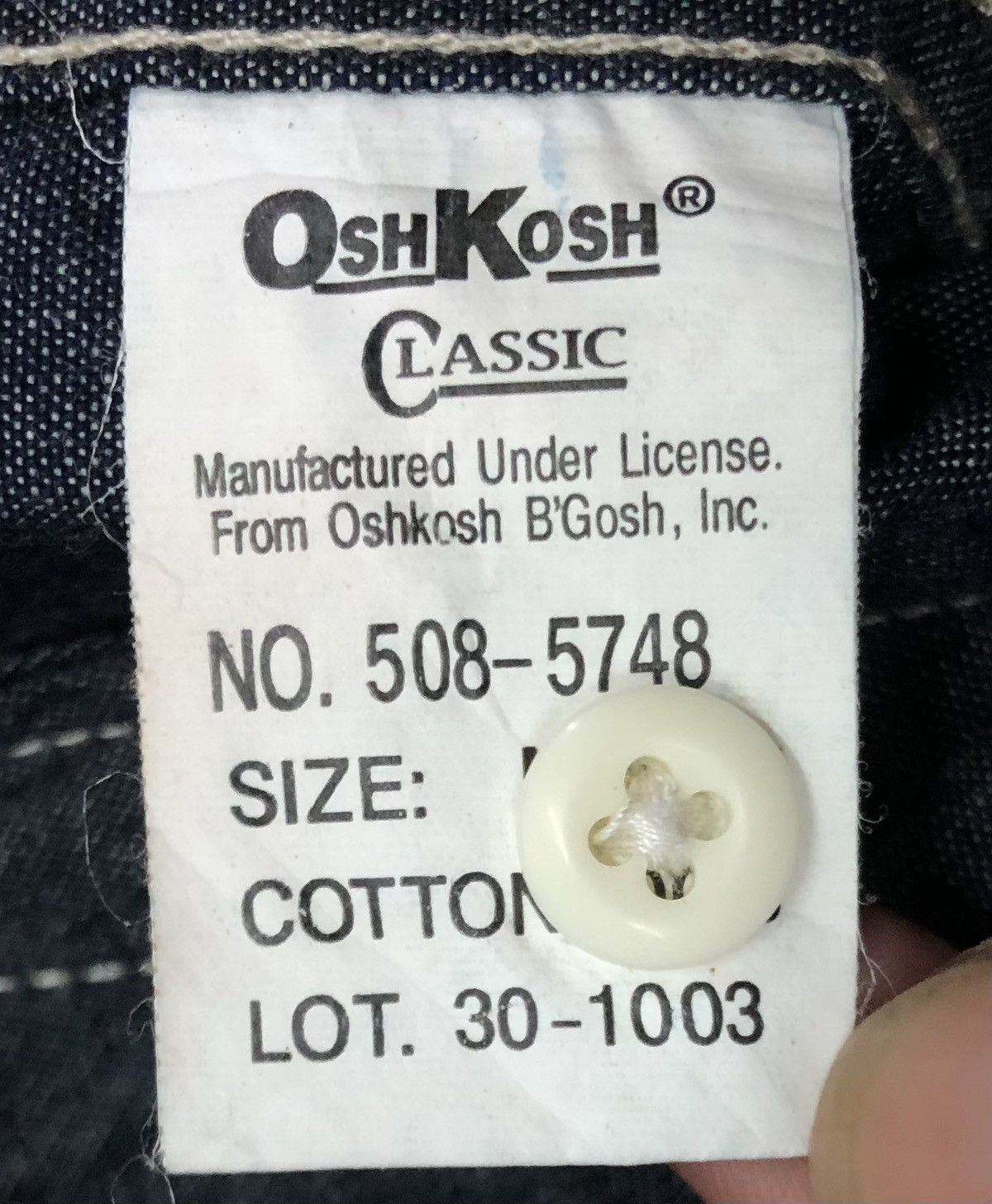 Oshkosh OshKosh Classic Zip Denim Jacket Workwear Type II Style Size US M / EU 48-50 / 2 - 14 Thumbnail