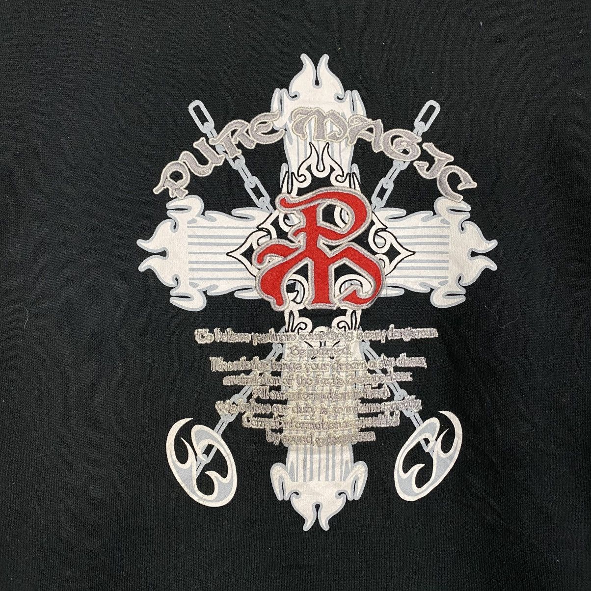 Japanese Brand 📌Vintage Sweatshirt Greetwood Big Logo Cross Design Size US L / EU 52-54 / 3 - 14 Thumbnail