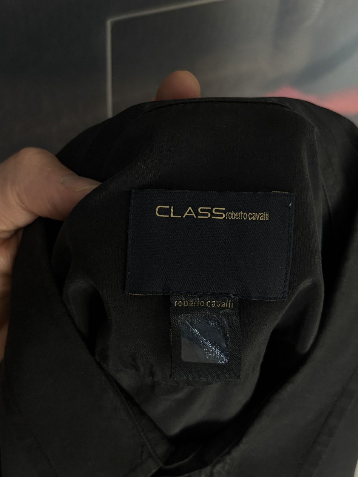 Roberto Cavalli Roberto Cavalli Class avant garde silk & cotton black shirt Size US L / EU 52-54 / 3 - 7 Thumbnail