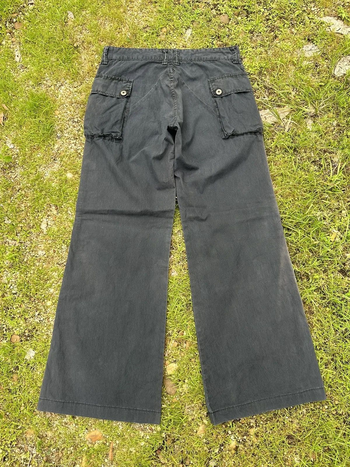 Beauty Beast RNA INC. TROUSERS BAGGY BLACK FADED WIDE LEGS PANTS Size US 29 - 1 Thumbnail