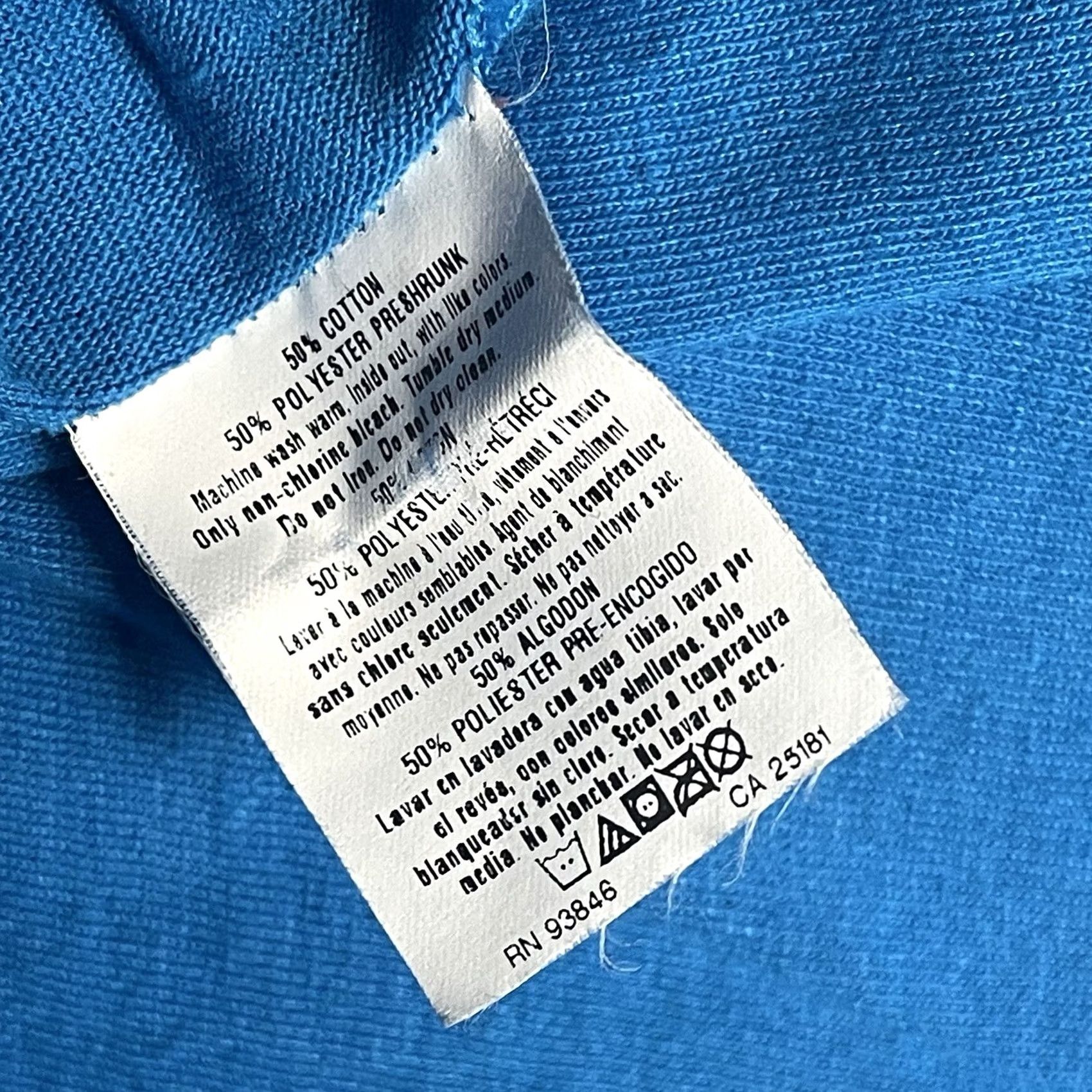 Vintage Busch Gardens Howl-O-Scream Dark Side Of The Gardens Staff Shirt Size L Blue Mens Halloween Horror Size US L / EU 52-54 / 3 - 4 Thumbnail