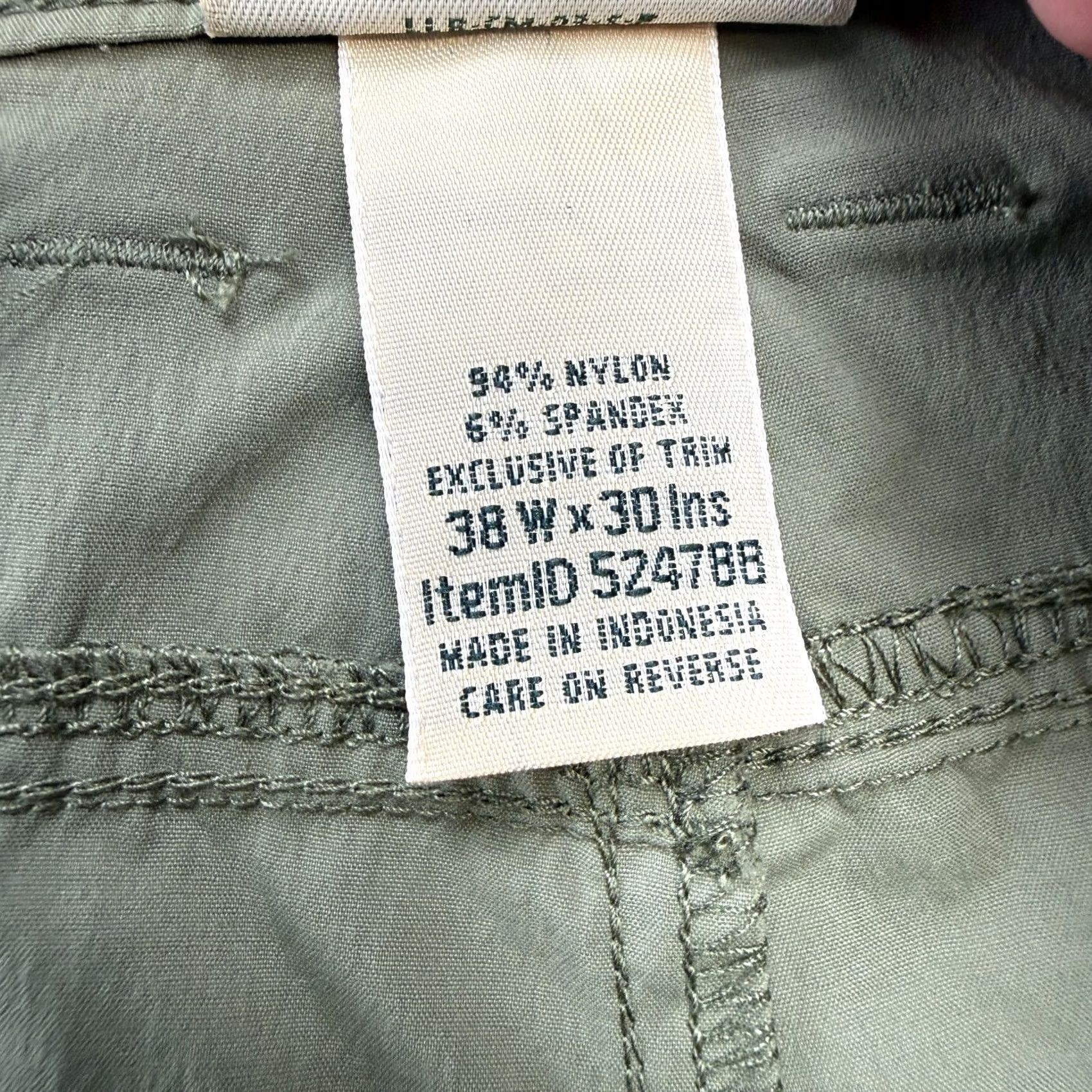Vintage L.L. Bean Pants Men 38x30 Green Access Trail Cargo Nylon Stretch Hiking Travel UPF Chino Straight Casual Workwear Regular Size 38 Mens Size US 38 / EU 54 - 4 Thumbnail