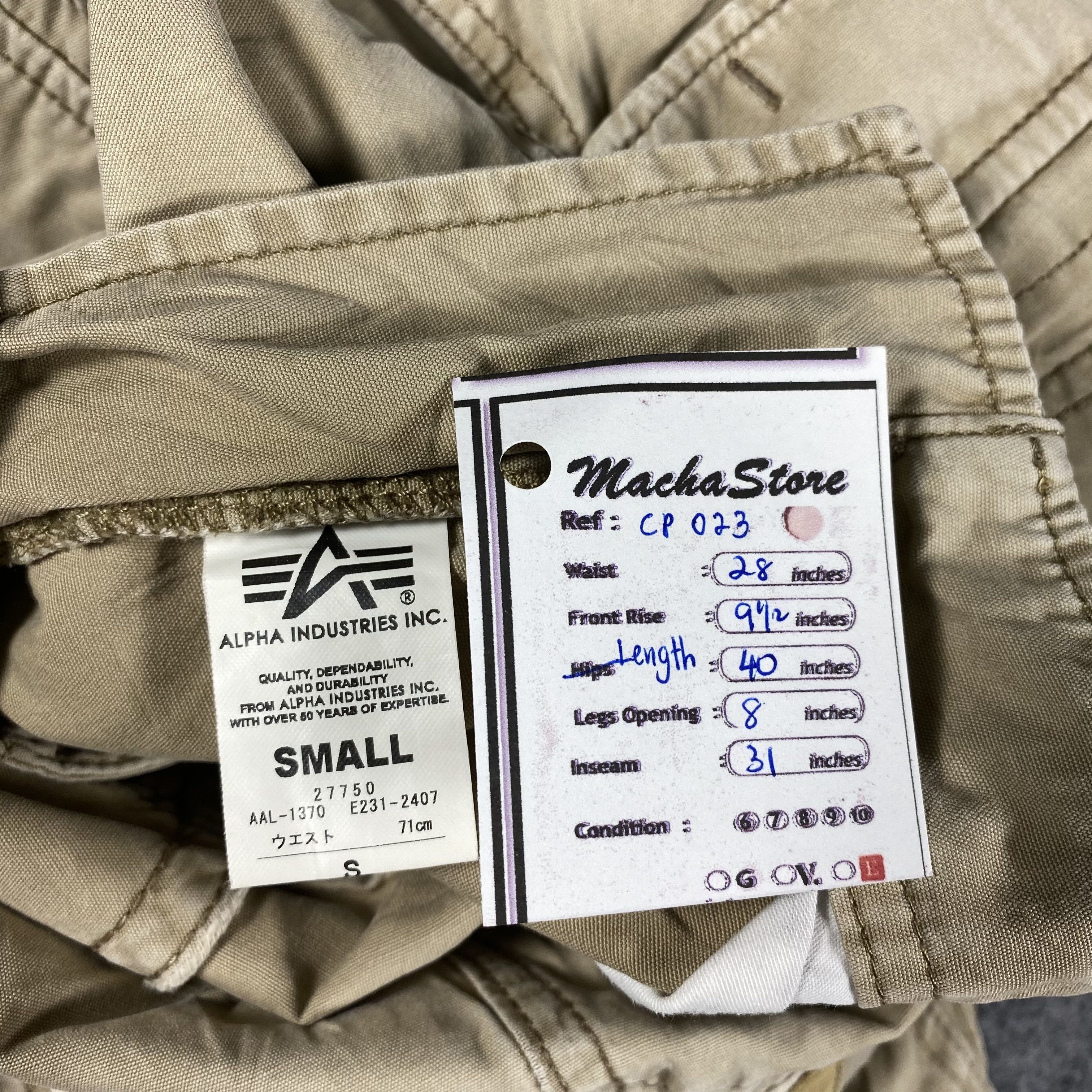 Alpha Industries Alpha Industries Multipocket Tactical Cargo Pants Size US 28 / EU 44 - 10 Thumbnail