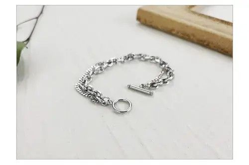 Jewelry 19cm Doube Chains Bracelets Size ONE SIZE - 3 Thumbnail