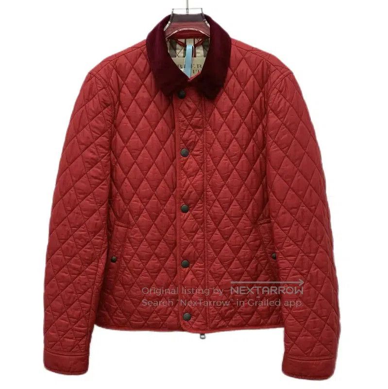Burberry Burberry Red Quilted Nylon Jacket for Men. Size US S / EU 44-46 / 1 - 1 Thumbnail