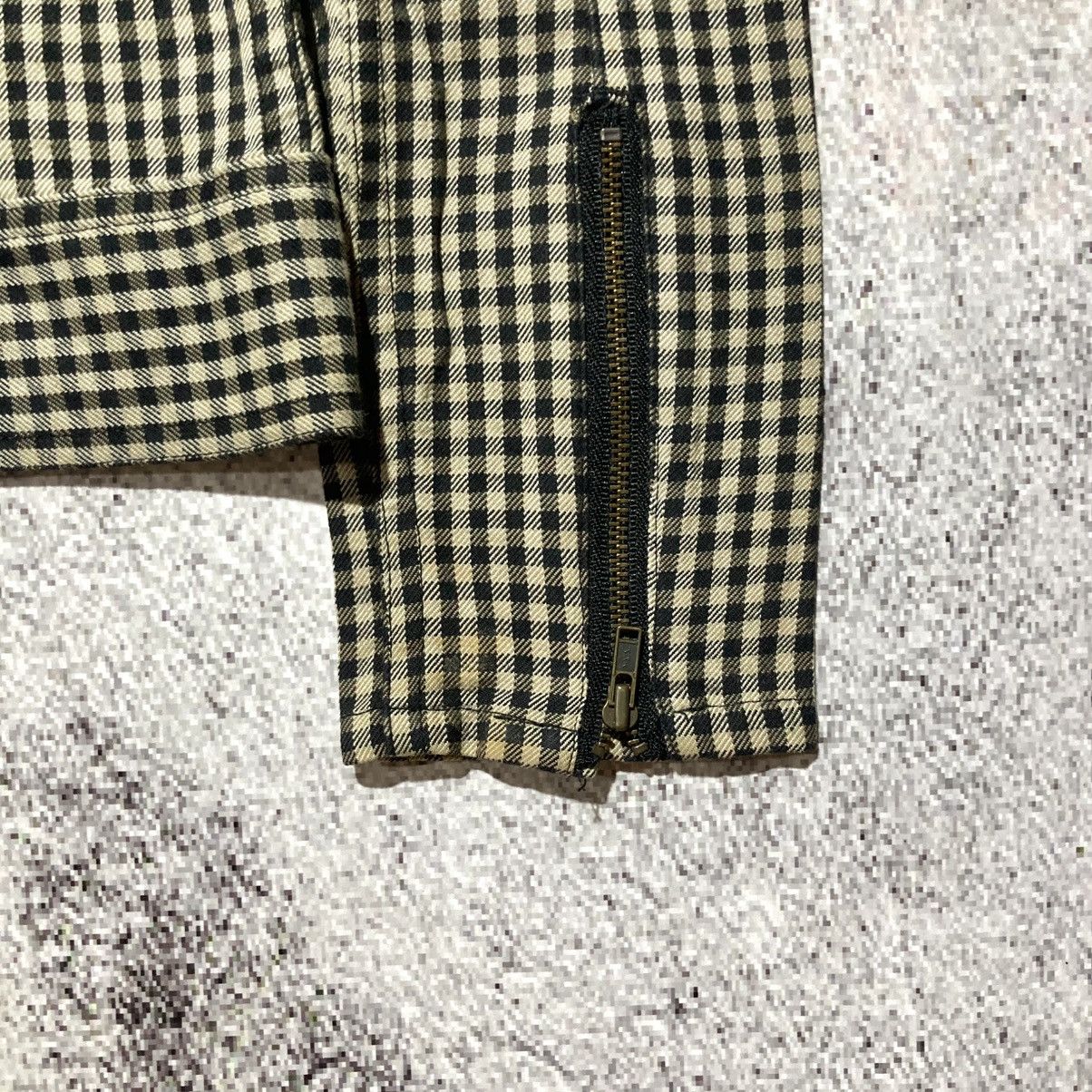 Japanese Brand 2000s Ehypenworld Gallery Asymastrical Bikers Jacket Plaid Size US XS / EU 42 / 0 - 15 Thumbnail