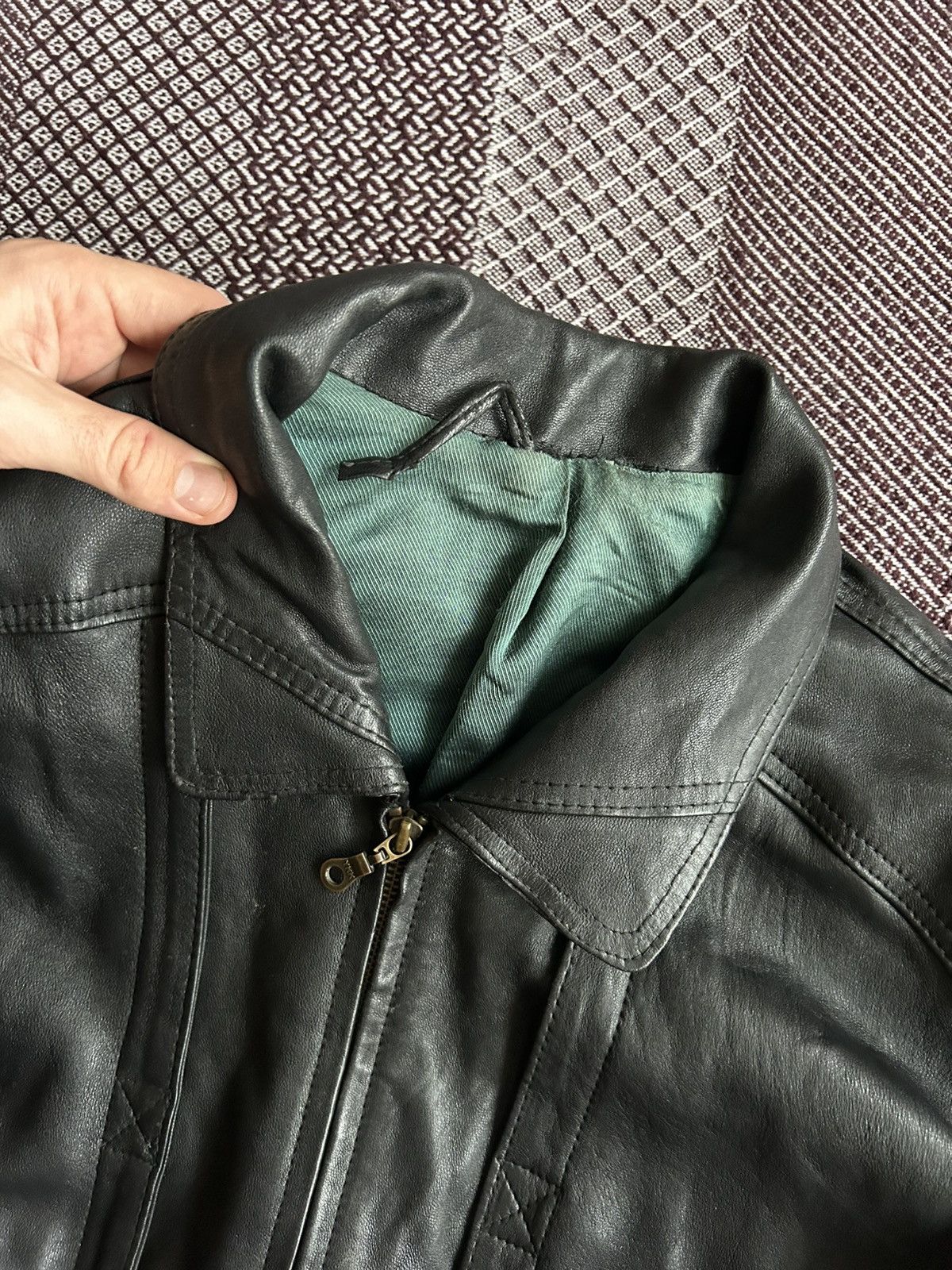 Angelo Litrico Vintage Leather Jacket Angelo Litrico Thrashed Solid Style Size US L / EU 52-54 / 3 - 5 Thumbnail