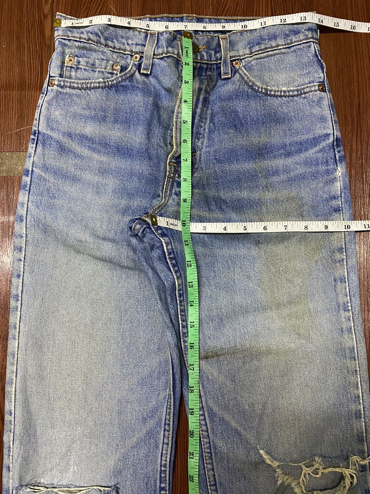 Levi's Vintage Clothing Vintage Levis515 Faded Wash Distressed Straight Jeans Size US 28 / EU 44 - 7 Thumbnail