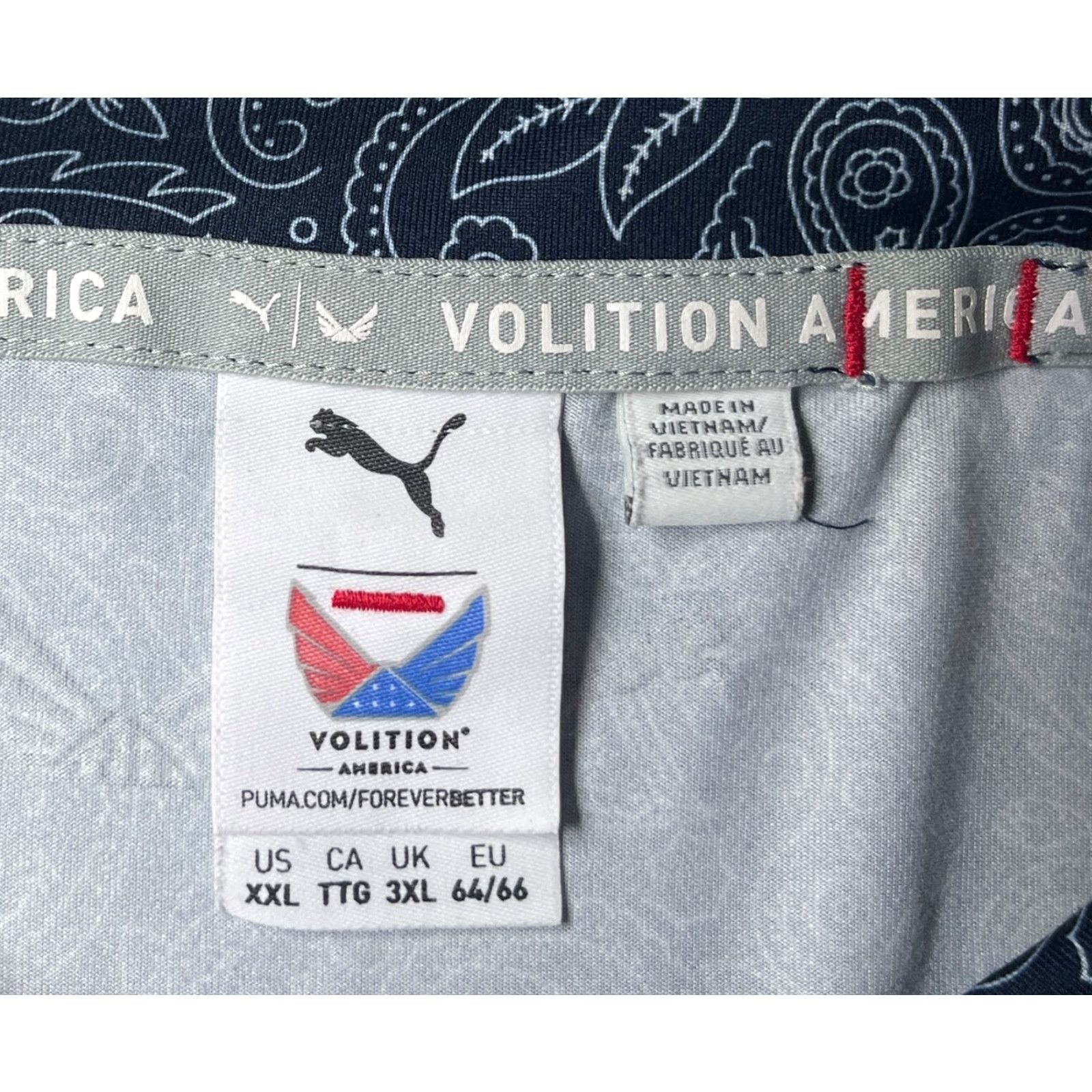 Puma Puma Volition Bandana Golf Polo Shirt Men's Paisley 535303 Sz XXL Size US XXL / EU 58 / 5 - 7 Thumbnail