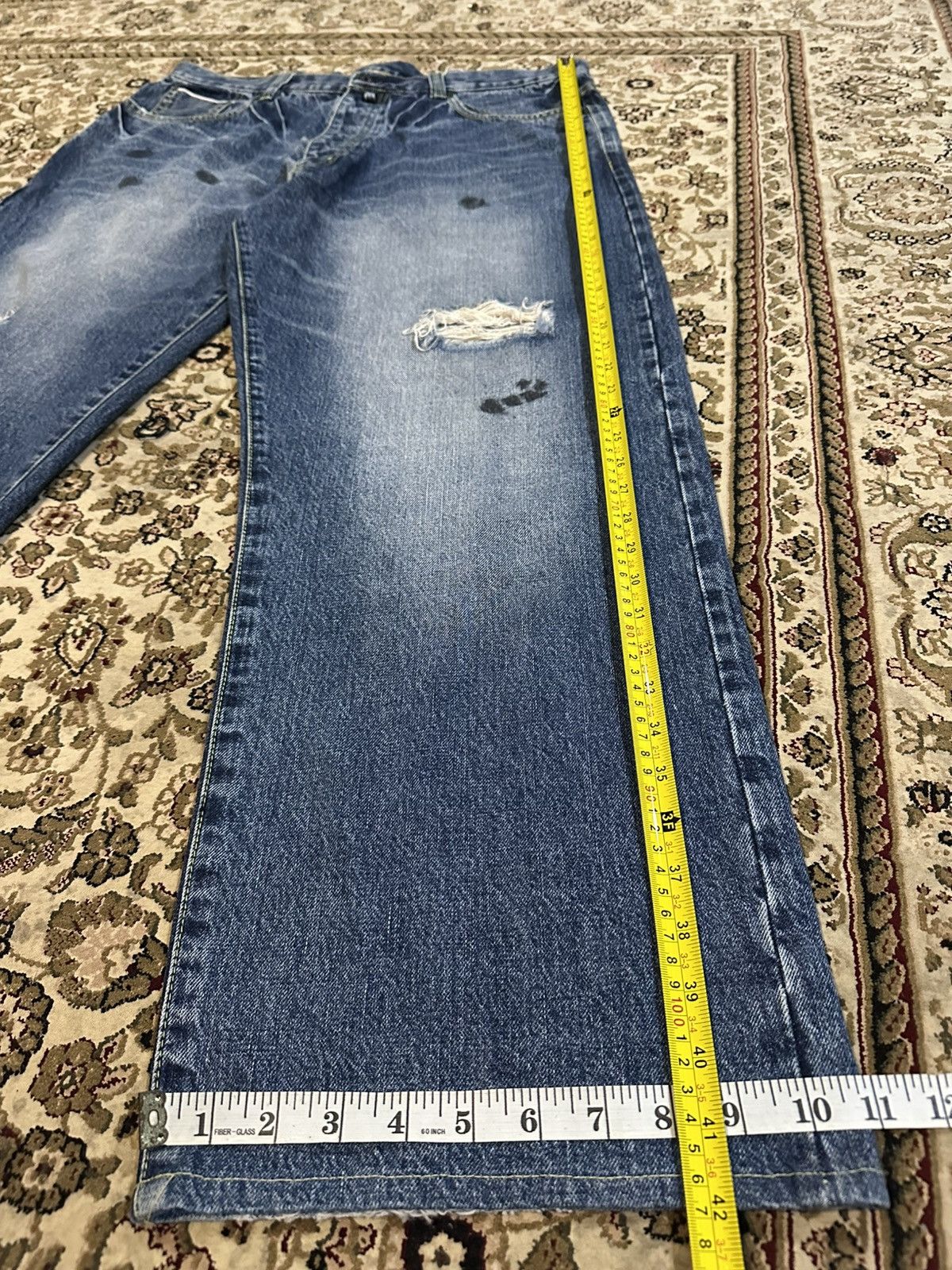 Vintage Selvedge Vintage Baggy Jeans Size US 37 - 3 Thumbnail