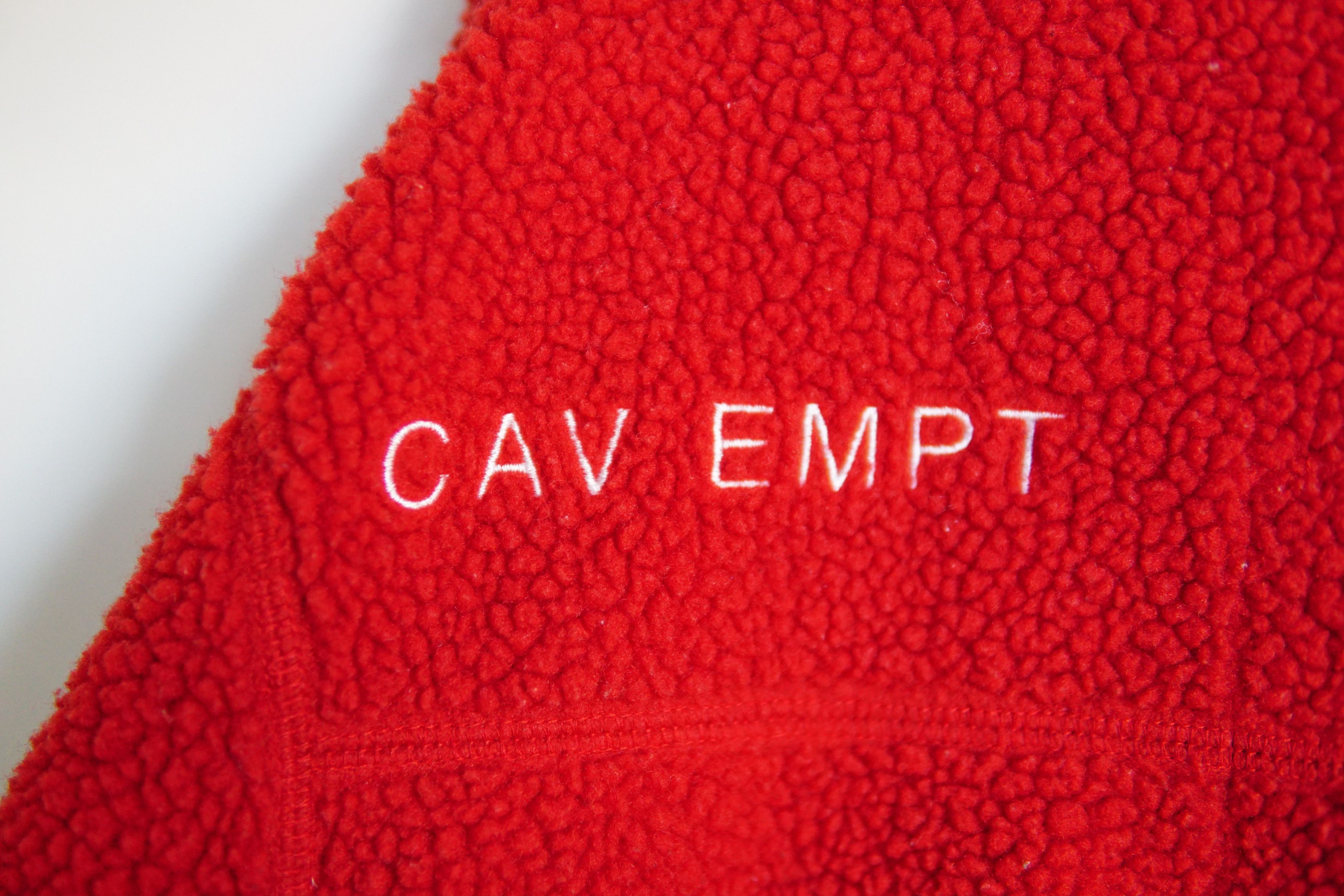 Cav Empt SS17 Red Fleece Crewneck Size US M / EU 48-50 / 2 - 3 Thumbnail