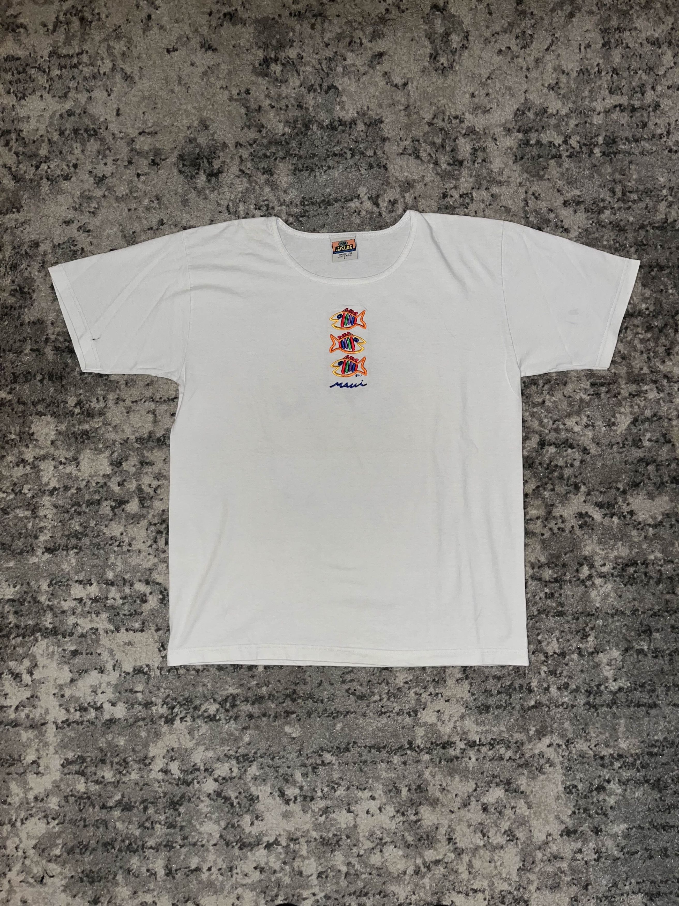 Vintage Vintage 90s Maui Fish Shirt Size L / US 10 / IT 46 - 1 Thumbnail