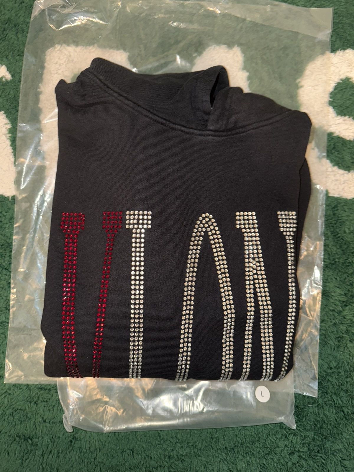 Vlone Vlone Staple Rhinestone Hoodie Sz.L Size US L / EU 52-54 / 3 - 5 Thumbnail