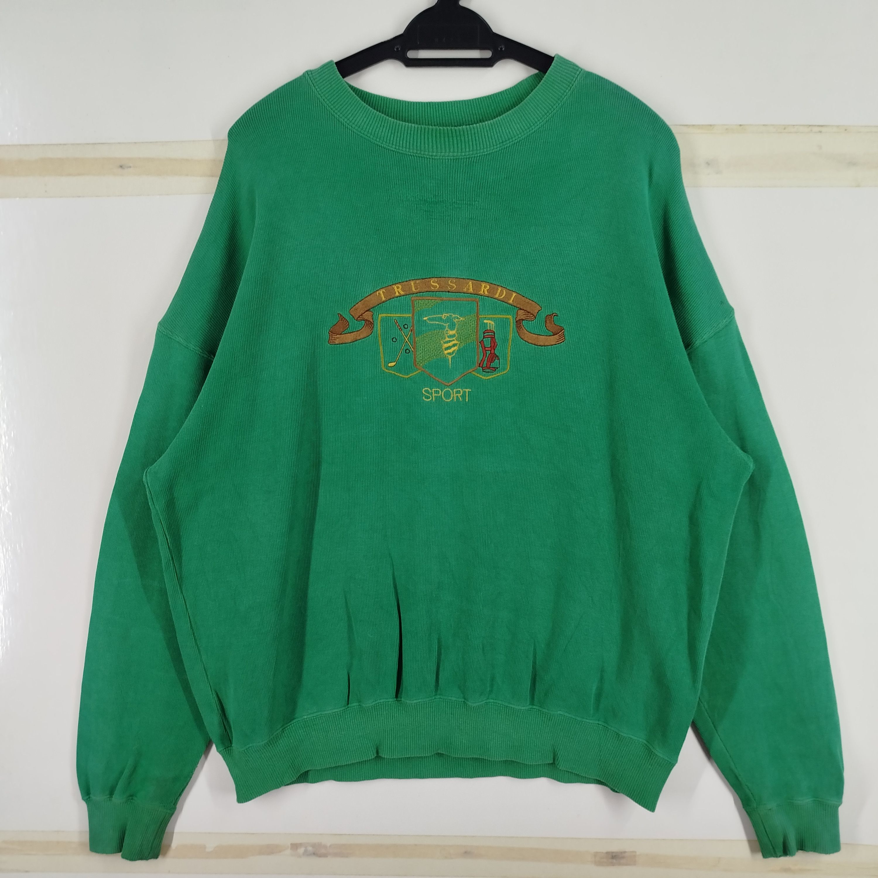 Designer × Trussardi Vintage Trussardi Sport Embroidery Spell Out Made In Japan Size US XL / EU 56 / 4 - 1 Thumbnail