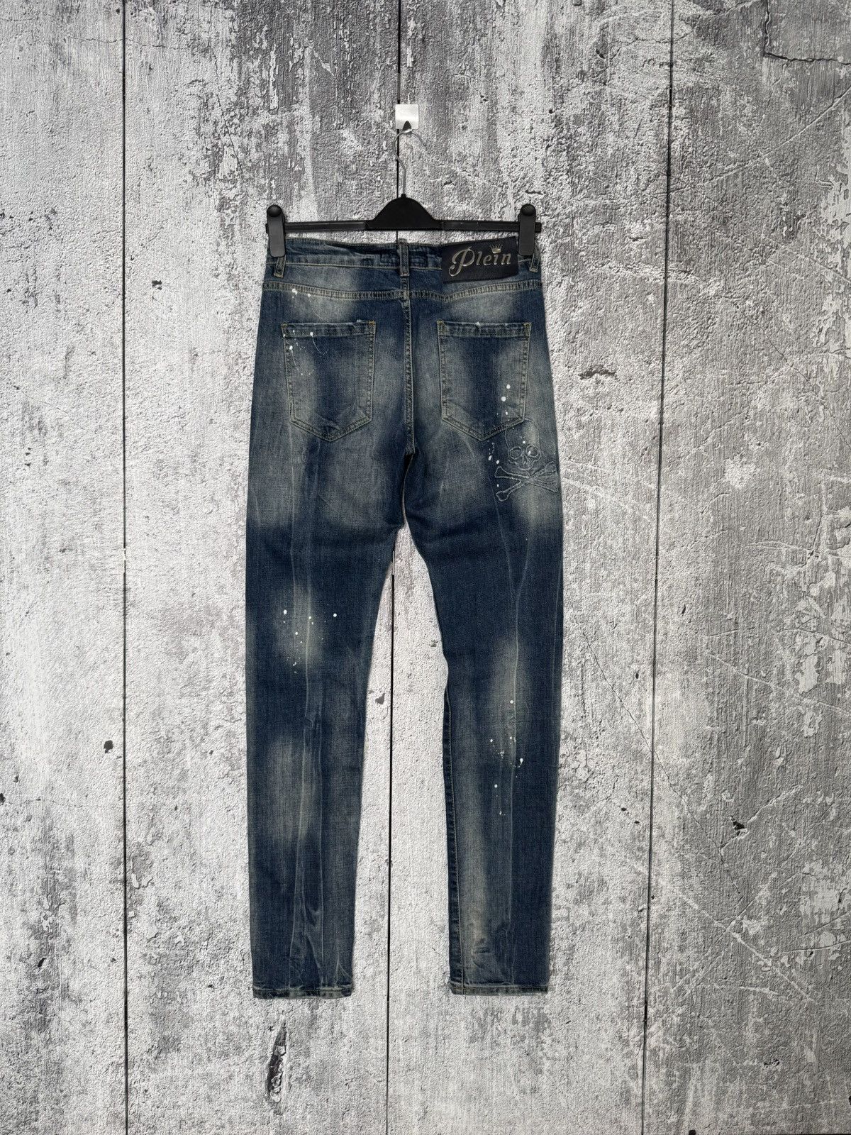 Philipp Plein Philipp Plein Jeans Skull Crossbones Distressed Denim Pants Size US 32 / EU 48 - 11 Thumbnail