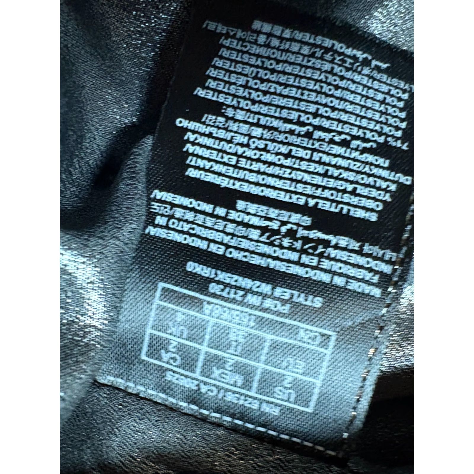 Guess VINTAGE GUESS Blazer Jacket Womens Size 2 Black Metallic Shine One-Button Formal Wear Women Size XS / US 0-2 / IT 36-38 - 5 Thumbnail