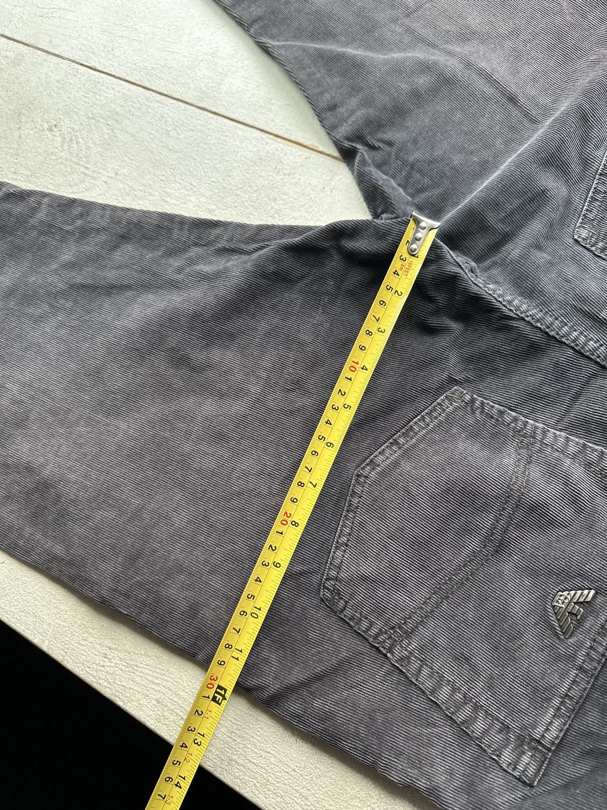 Giorgio Armani VNTG🚨90s Armani Jeans CORDUROY FADED BLACK Mens Pants Size US 32 / EU 48 - 14 Thumbnail