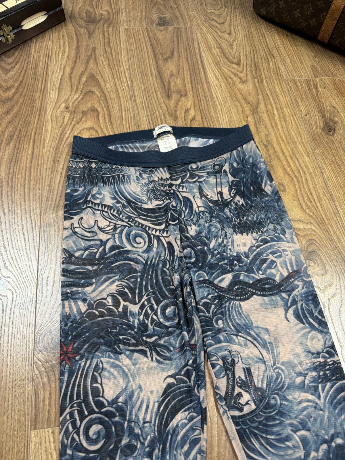 Jean Paul Gaultier Leggings Jean Paul Gaultier mesh tattoo original item Size M / US 6-8 / IT 42-44 - 2 Thumbnail