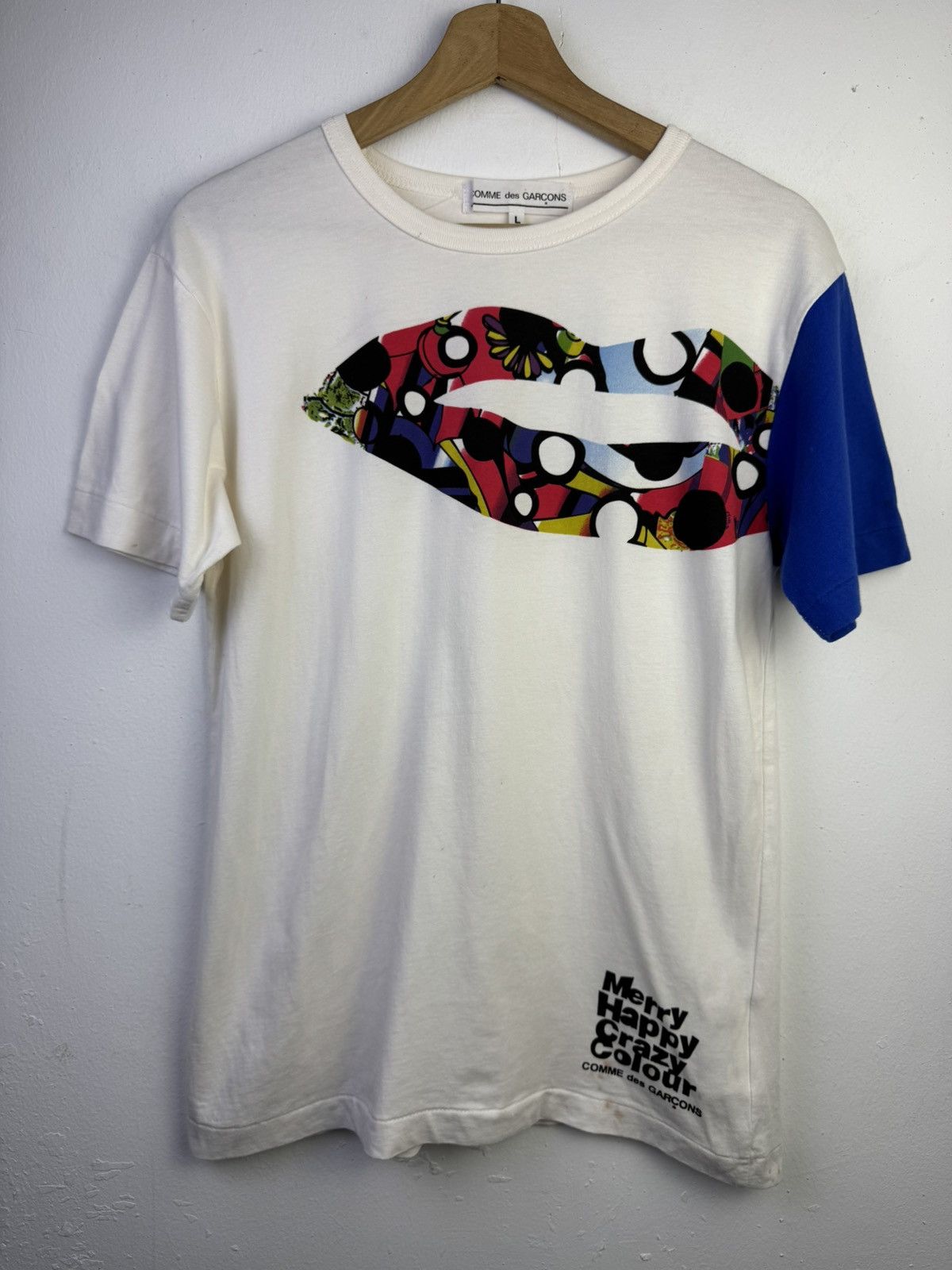 Comme des Garcons AD 2009 Comme des Garçons Merry Happy Crazy Colour T-shirt Size US L / EU 52-54 / 3 - 1 Thumbnail