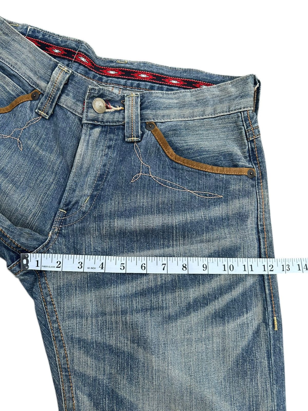 Kapital Vintage Edwin Navajo Distressed Denim Jeans Size US 32 / EU 48 - 15 Thumbnail