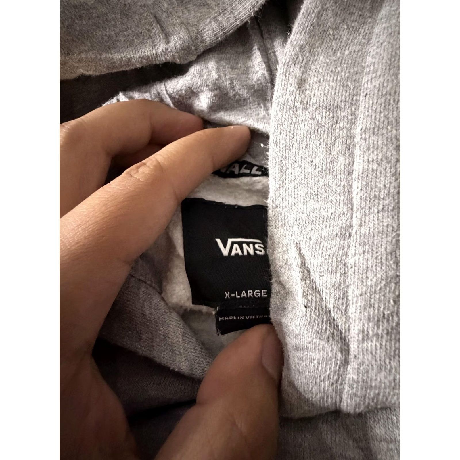 Vans Vans Hoodie Mens XL Gray Fleece Pullover Camo Box Logo Graphic Sweatshirt Skate Size US XL / EU 56 / 4 - 5 Thumbnail