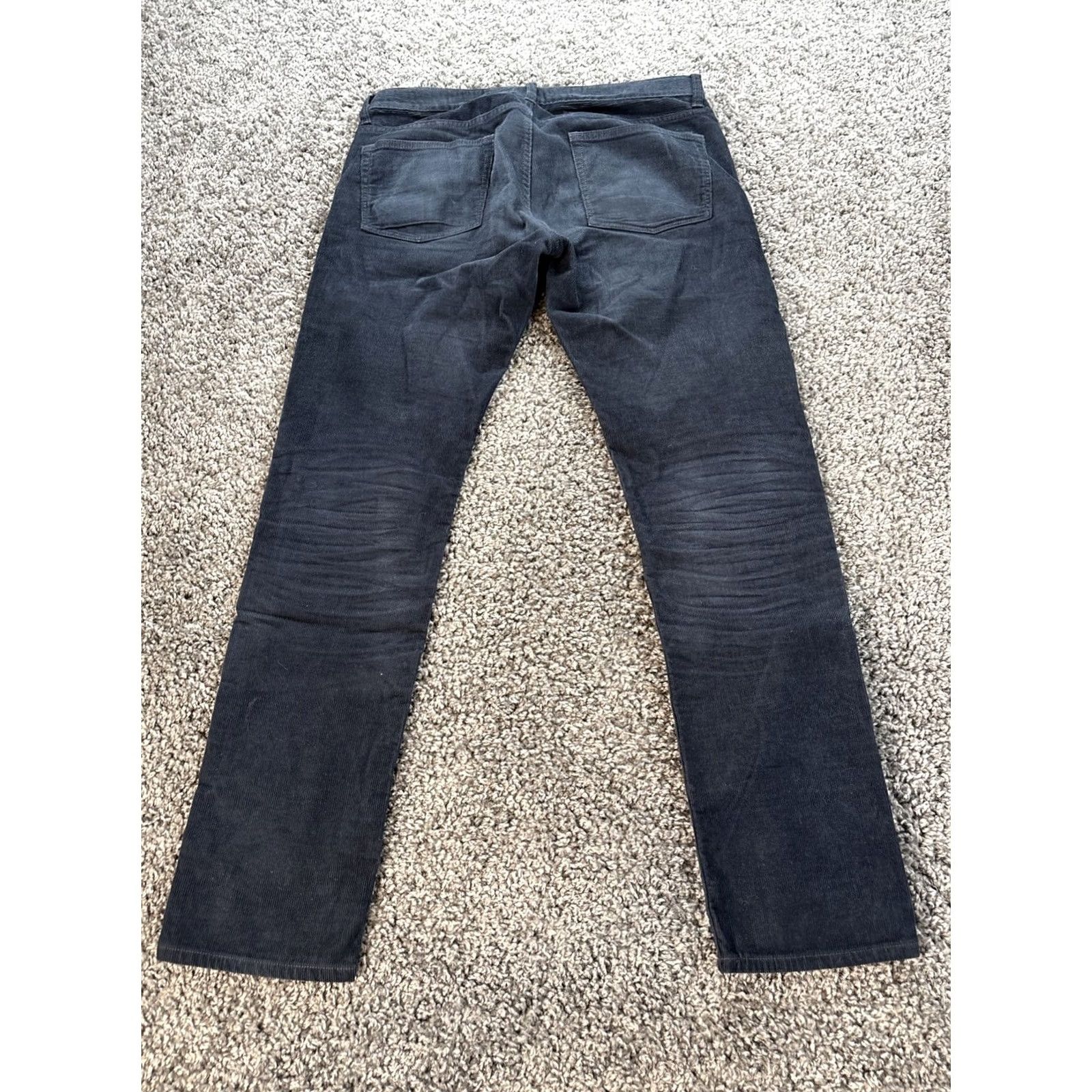 J.Crew J.CREW Pants Men 32x32 Corduroy Straight Leg 484 Gray Chino Classic 5-Pocket EUC Chair Logo Zip Pocketed Front Flat Front Vintage No N/A Size US 32 / EU 48 - 5 Thumbnail