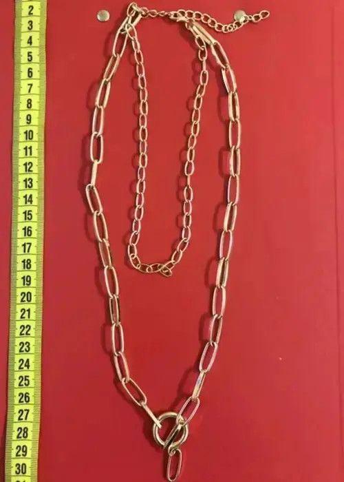 Jewelry Silver Chain necklace adjustable Size ONE SIZE - 3 Thumbnail