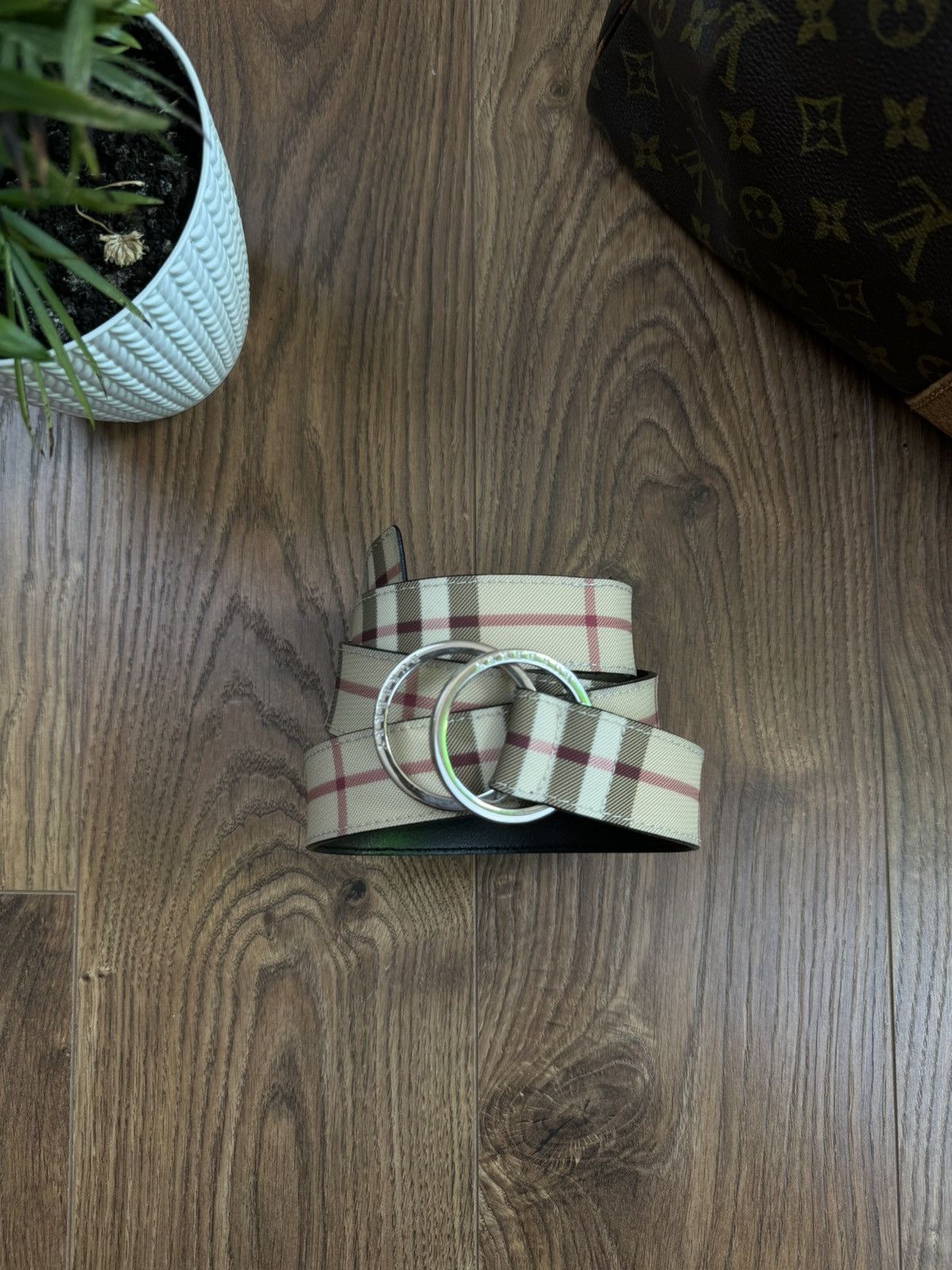 Burberry Leather belt Burberry y2k original luxury casual item Size ONE SIZE - 1 Thumbnail
