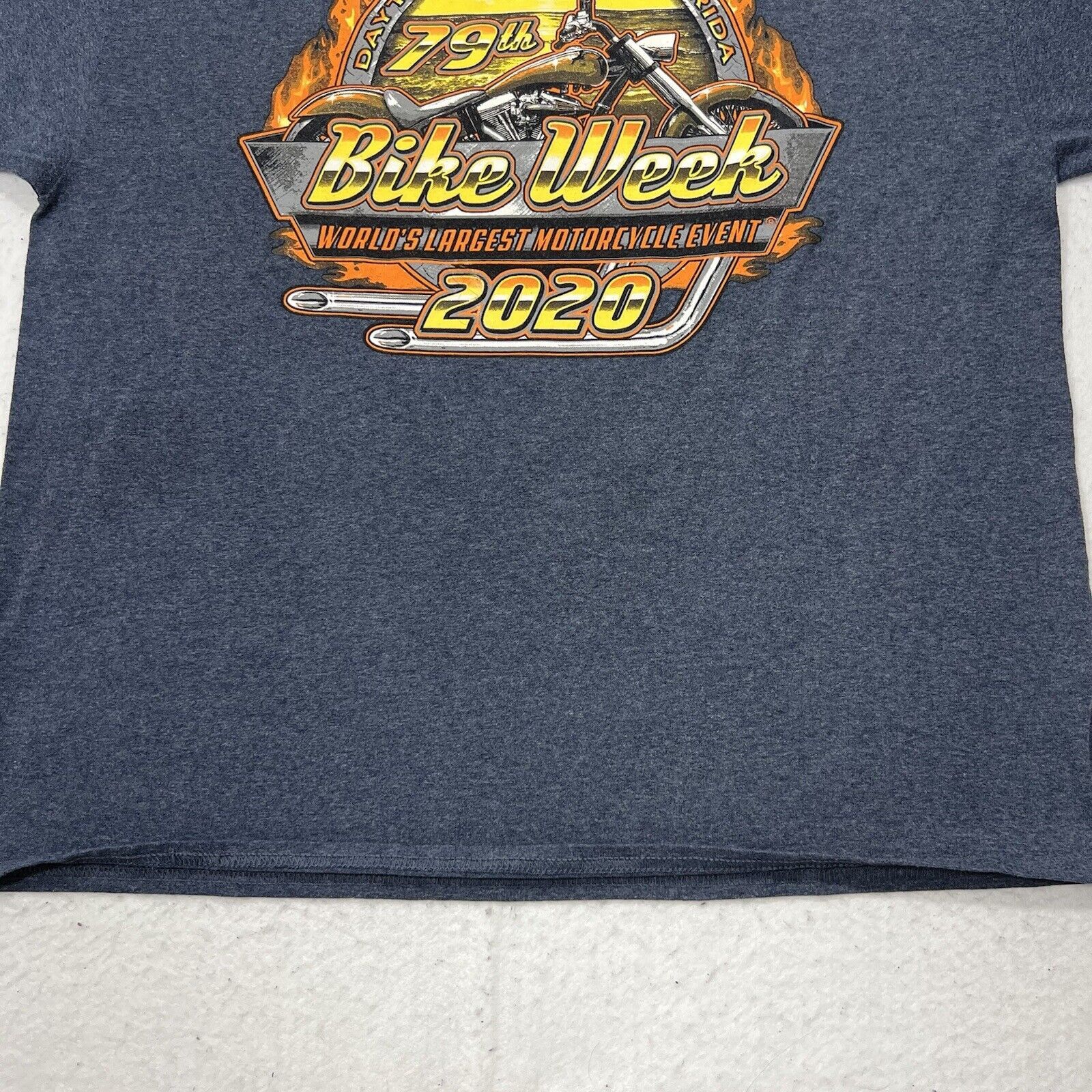 Gildan Daytona Beach Bike Week 2020 XL 79th Annual Graphic T Shirt Size US XL / EU 56 / 4 - 3 Thumbnail