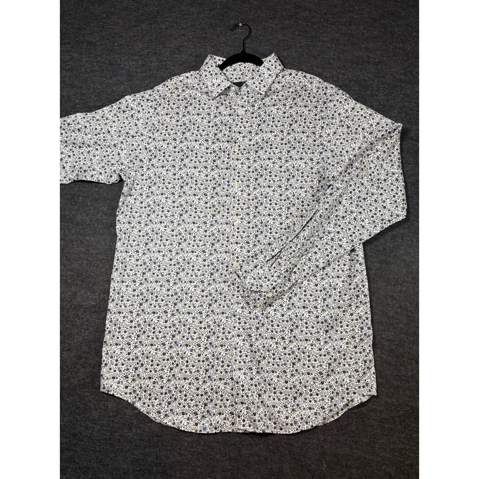 Hart Schaffner Marx Hart Schaffner Marx Floral Button Shirt Men’s White Blue0489 Size US L / EU 52-54 / 3 - 1 Thumbnail