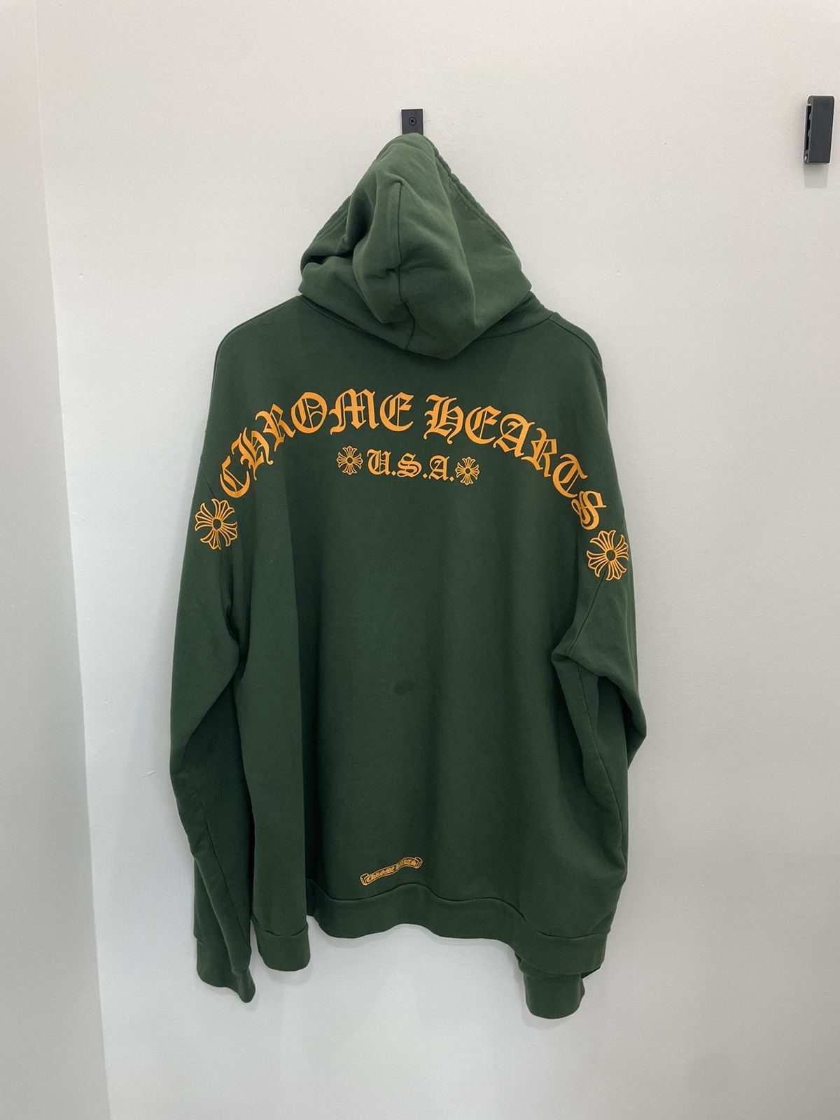 Chrome Hearts Chrome Hearts T-Bar logo Hoodie Dark Green Size US XL / EU 56 / 4 - 6 Thumbnail