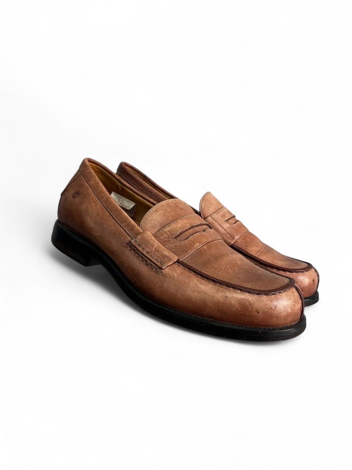 Timberland Timberland Brown Leather Casual Shoes loafers Y2K Style Size US 7.5 / EU 40-41 - 3 Thumbnail