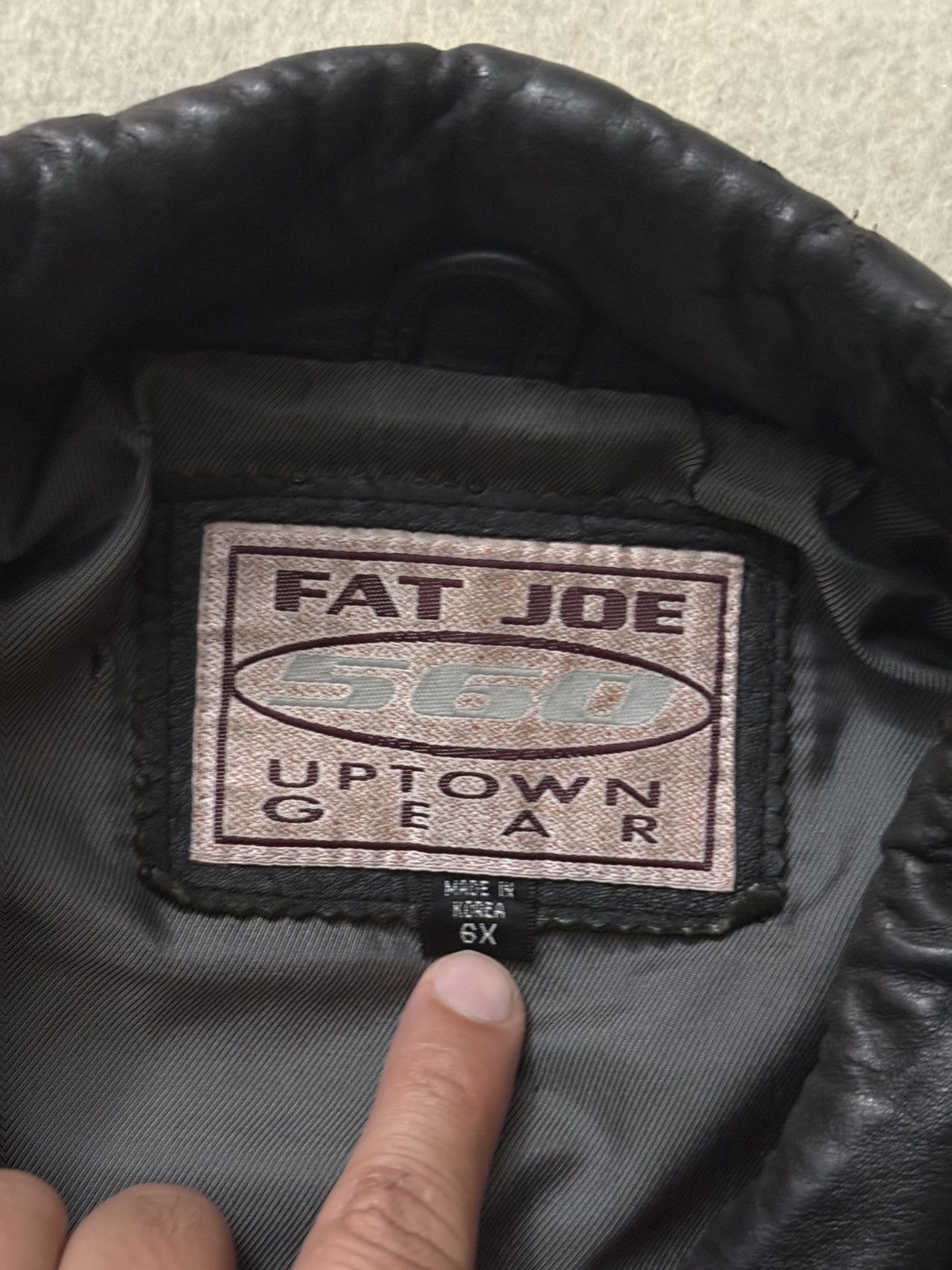 Rap Tees Vintage 90s Fat Joe FJ560 560 Leather Jacket Terror Squad Size US XXL / EU 58 / 5 - 9 Thumbnail