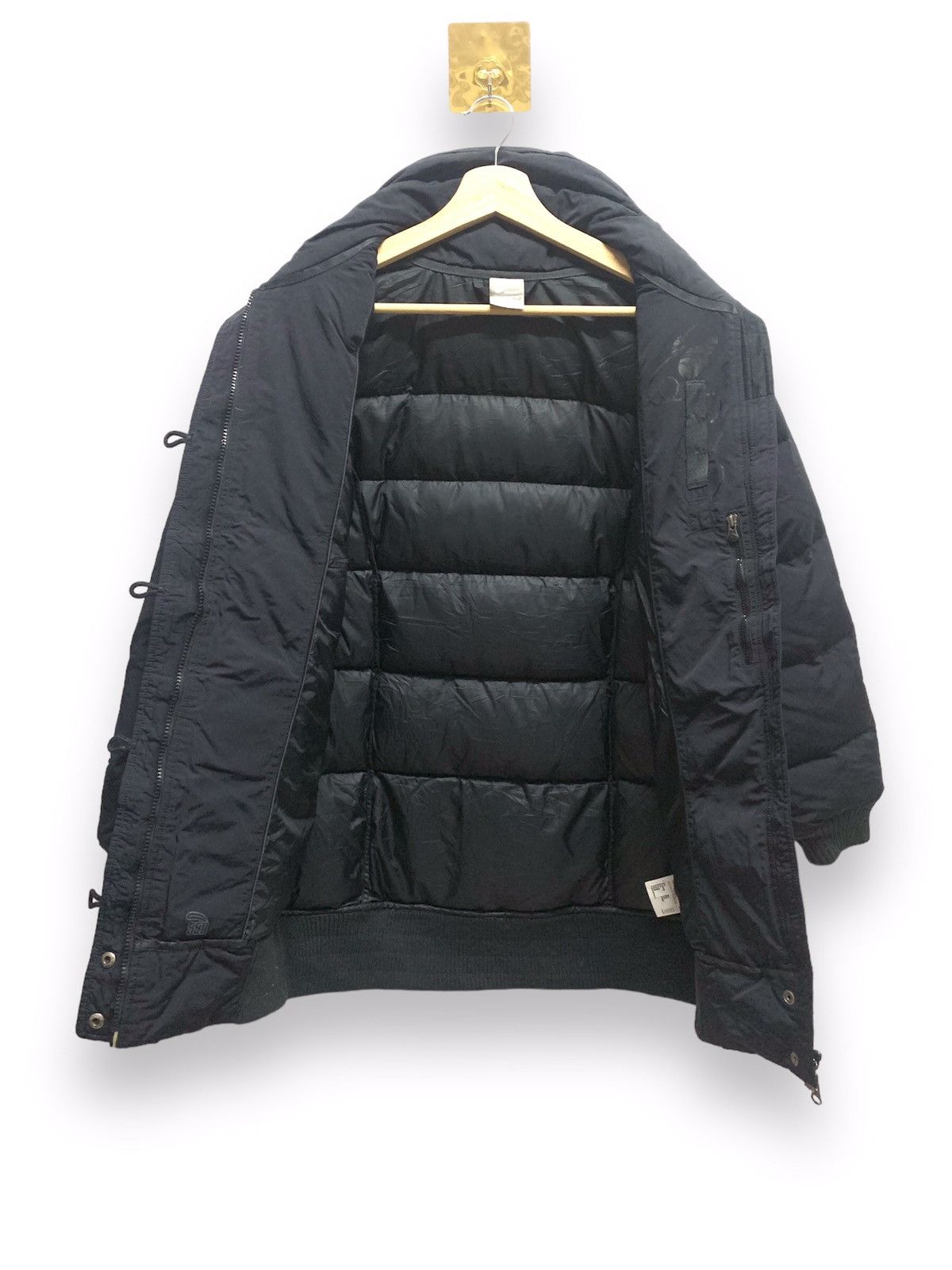 Nike × Vintage NIKE Sportswear Black Long Puffer Jacket Size US M / EU 48-50 / 2 - 12 Thumbnail