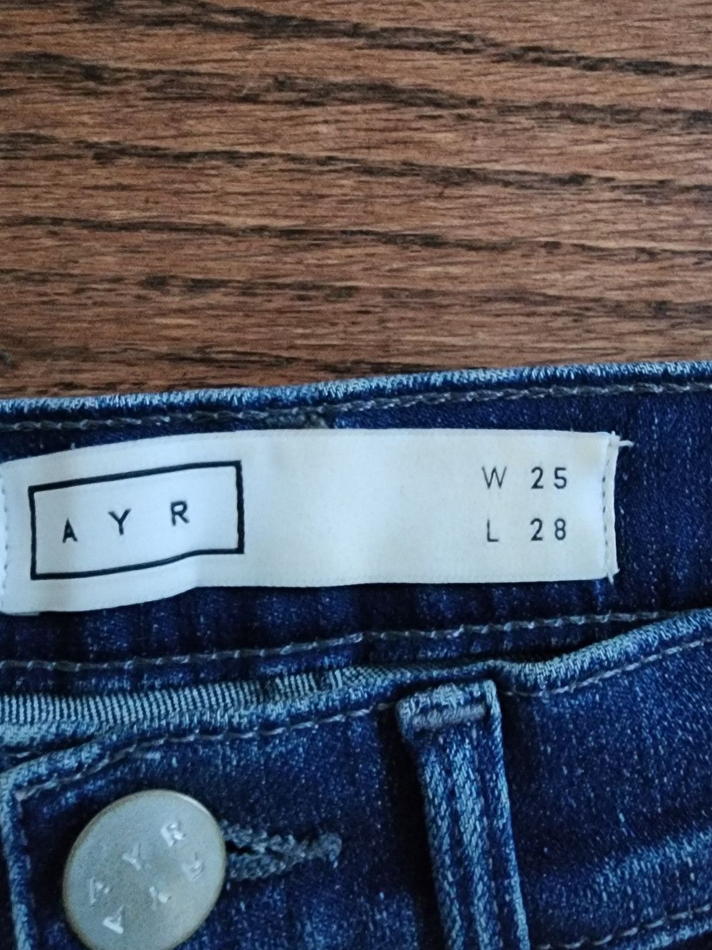 AYR AYR The Skinny The Chiller Raw Hem Jeans 25 USA Designer NYC Size 25" / US 0 / IT 36 - 2 Thumbnail