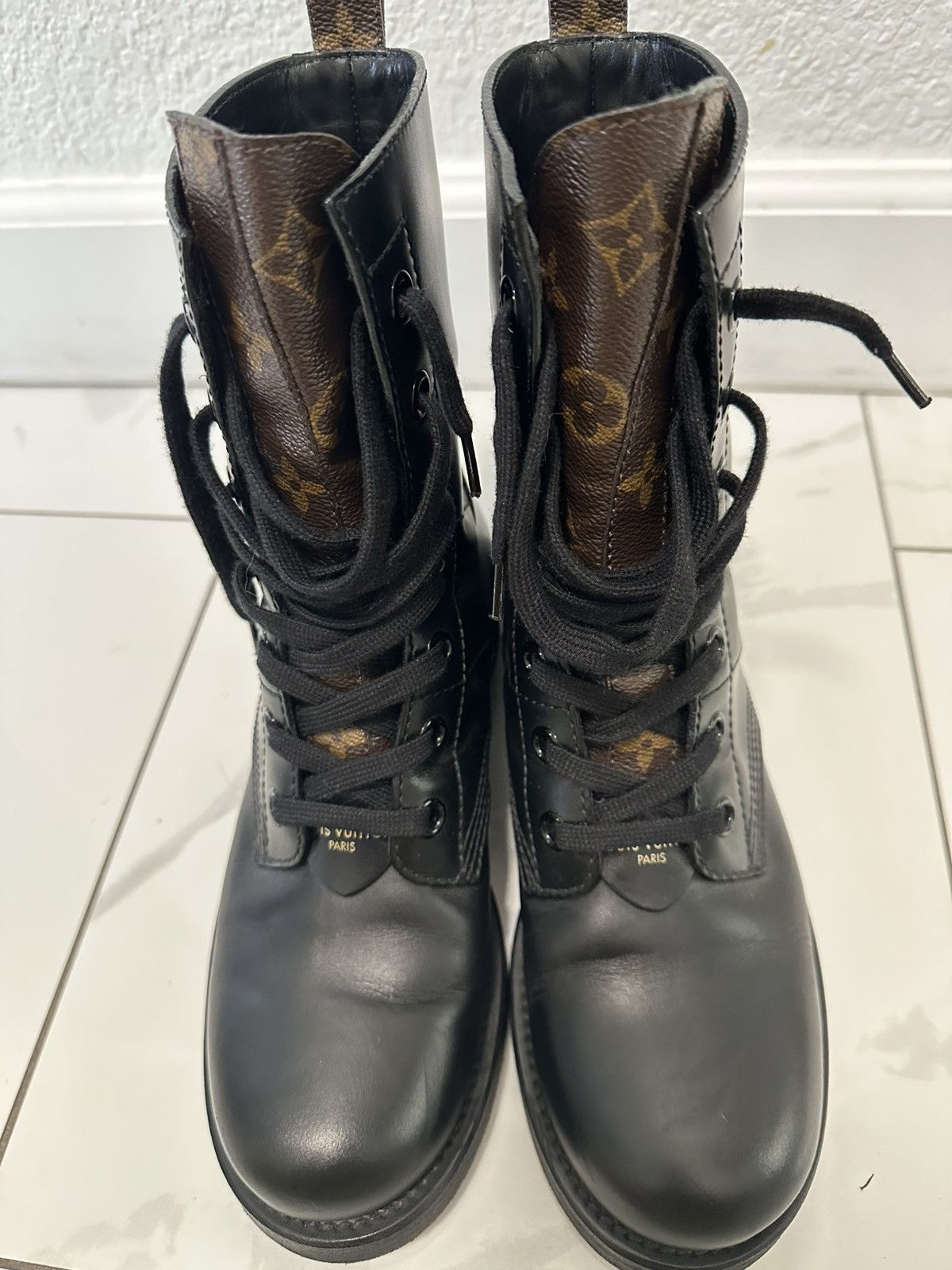 Louis Vuitton LV Leather Boots Size US 8 / IT 38 - 5 Thumbnail