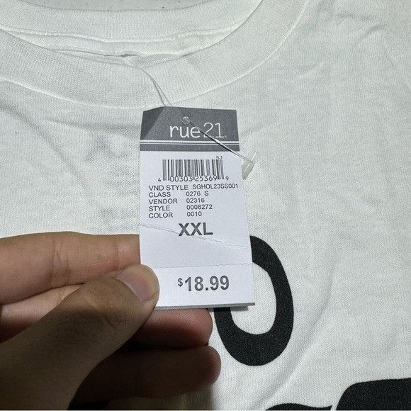 rue21 NWT RUE 21 SAMEGANG TOO BLESSED TO BE STRESSED WHITE T-SHIRT Size US XXL / EU 58 / 5 - 3 Thumbnail