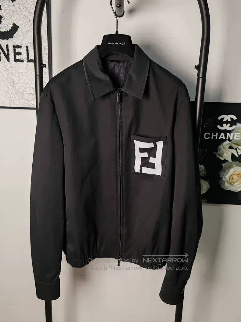 Fendi Fendi Double F Logo Zip-Up Jacket Size US M / EU 48-50 / 2 - 1 Thumbnail