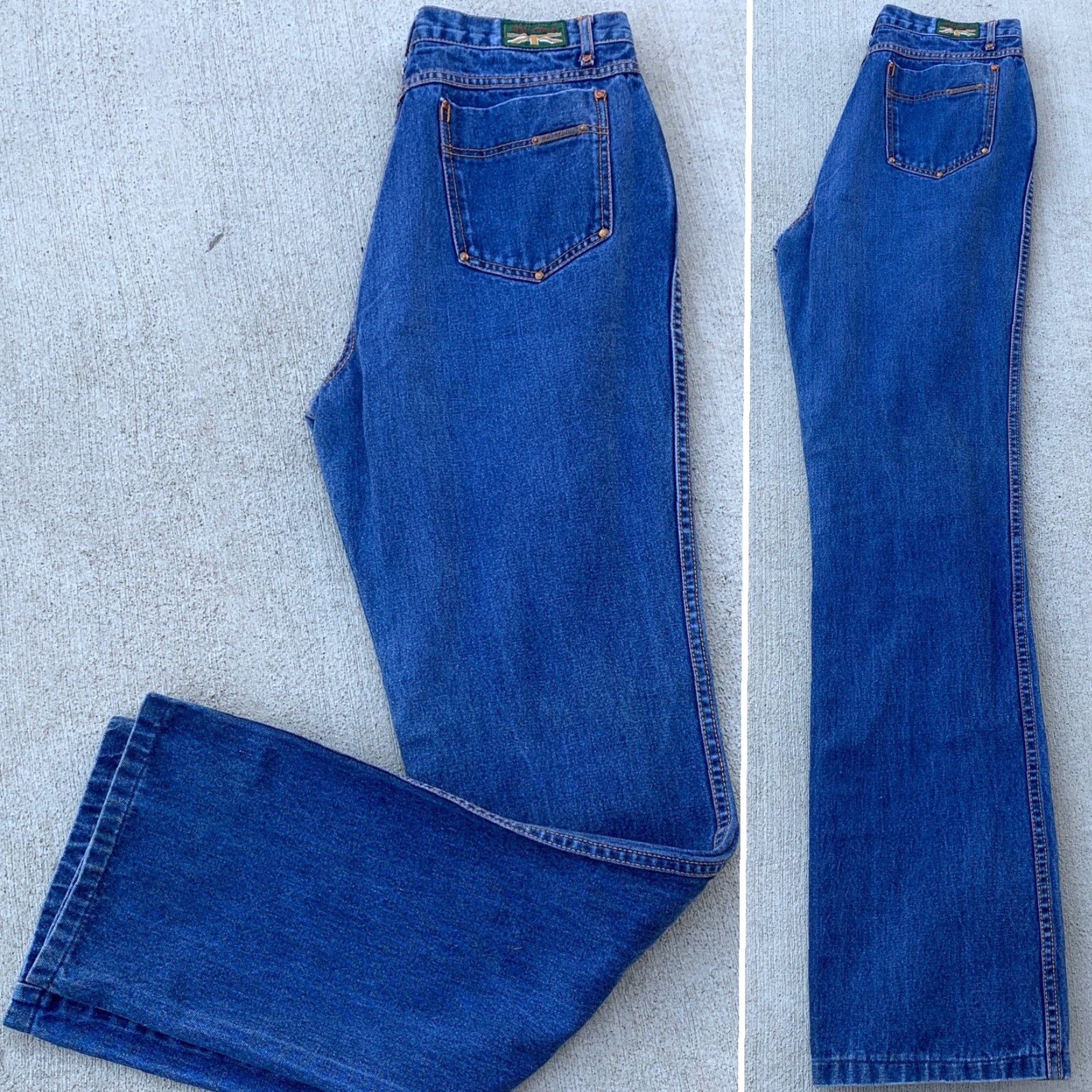 Vintage VINTAGE Brittania Jeans 30” Waist 16 Regular Denim 80s 70s High Waist Men’s Womens Girls Boys 1980s Blue Singe Pair Original Size 38" / US 16 / IT 52 - 6 Thumbnail