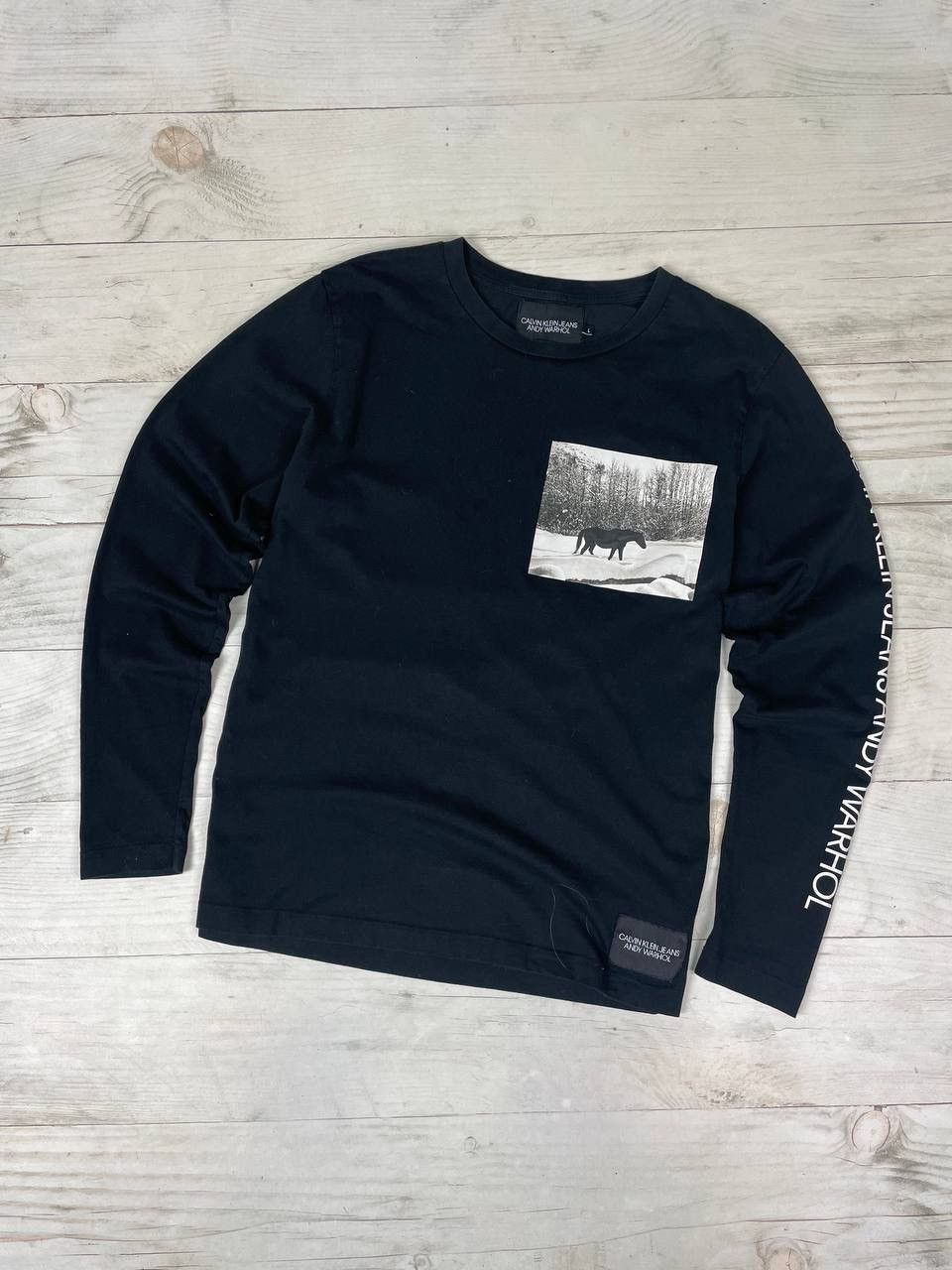 Calvin Klein CALVIN KLEIN JEANS ANDY WARHOL Long Sleeve T Shirt Size US L / EU 52-54 / 3 - 1 Thumbnail