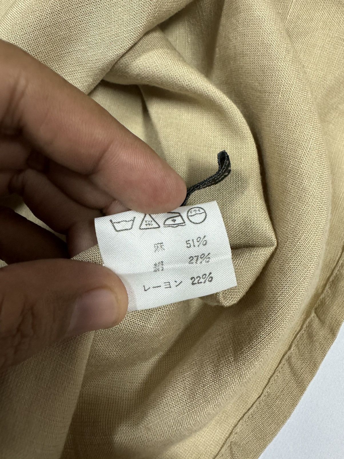 Margaret Howell × Vintage Margaret Howell England Southeastern Tan Uniform Shirt Size XS / US 0-2 / IT 36-38 - 14 Thumbnail