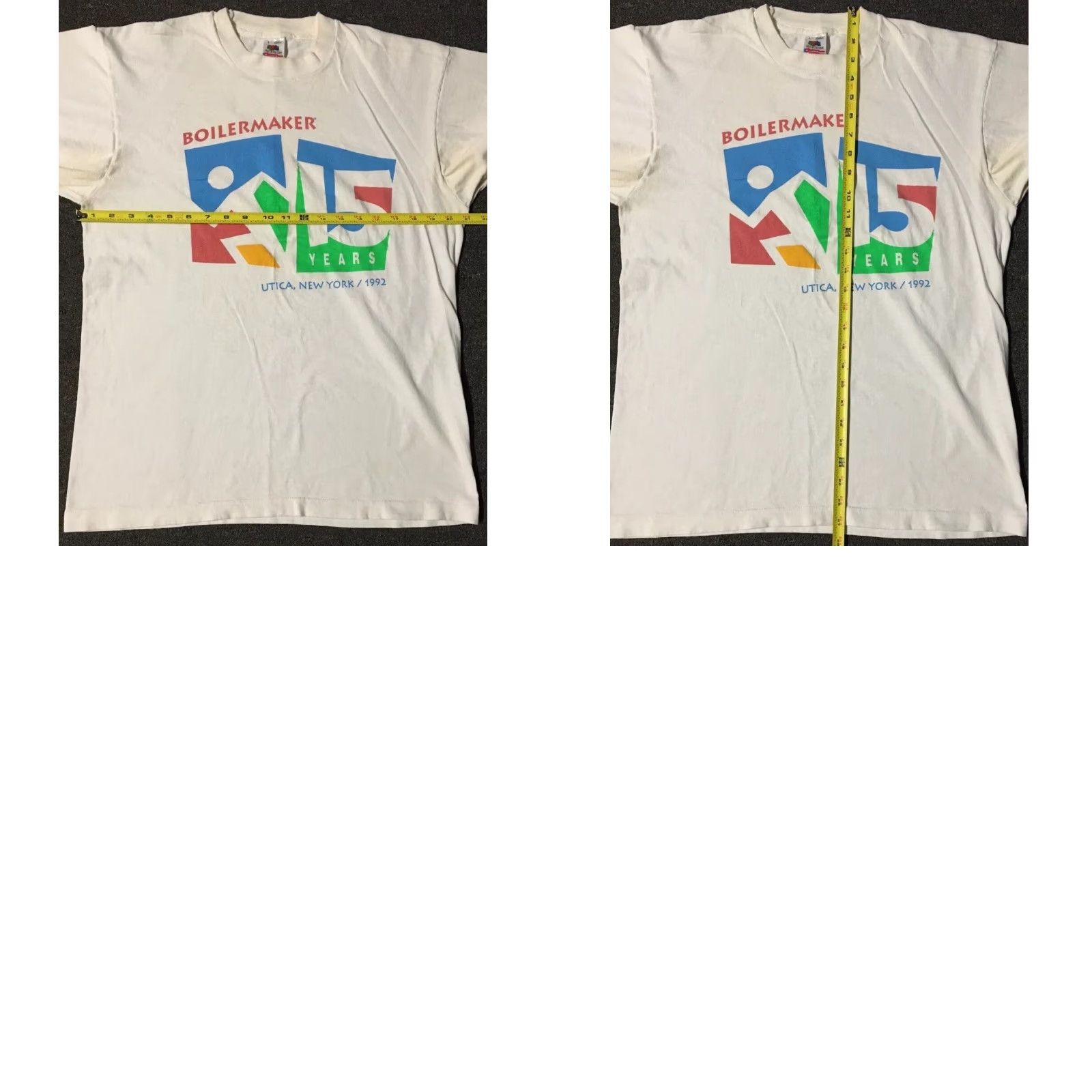 Vintage Vtg 90s Boilermaker Utica NY Faded Distress Marathon Shirt M Track Grunge PE 80s Shirt Men's White USA 90s Grunge Marathon Track N.Y. Size US M / EU 48-50 / 2 - 10 Thumbnail