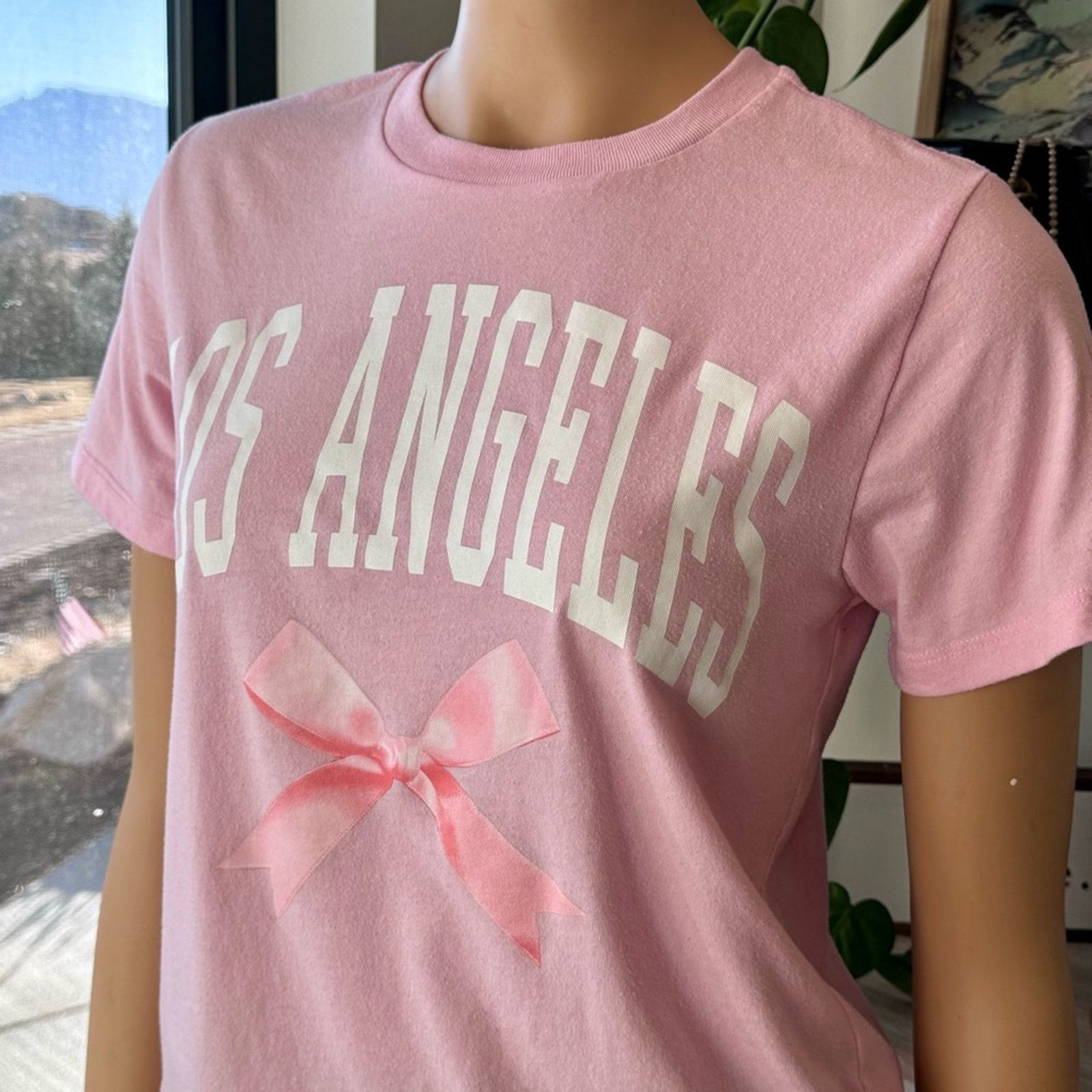 Other Grayson Threads, Los Angeles Pink Bow Tee, Size: Small Size S / US 4 / IT 40 - 4 Thumbnail