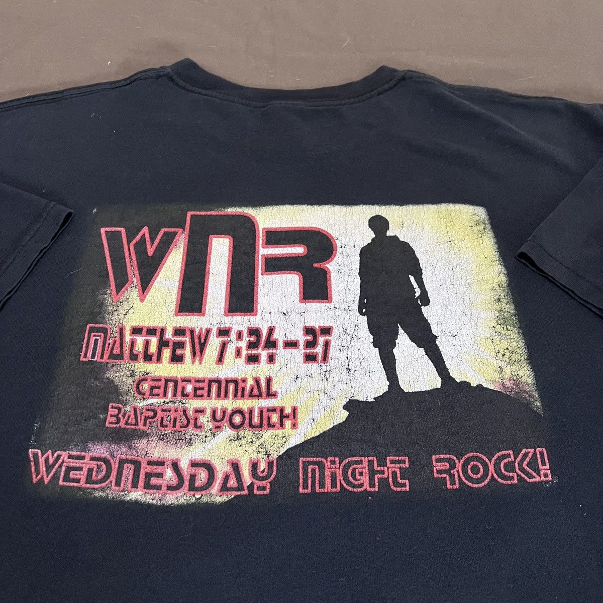 Vintage Vintage Y2K WNR Jesus God Holy Bible Tee XL FADED Size US XL / EU 56 / 4 - 1 Thumbnail